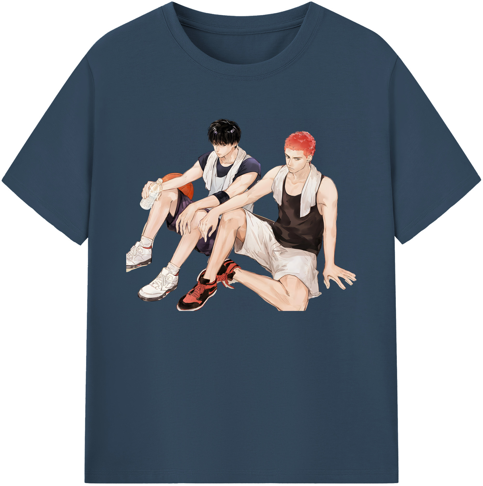（画像用） SLAM DUNK／スラムダンク 綿100％ メンズ半袖Tシャツ｜肌触りやわらか＆通気性