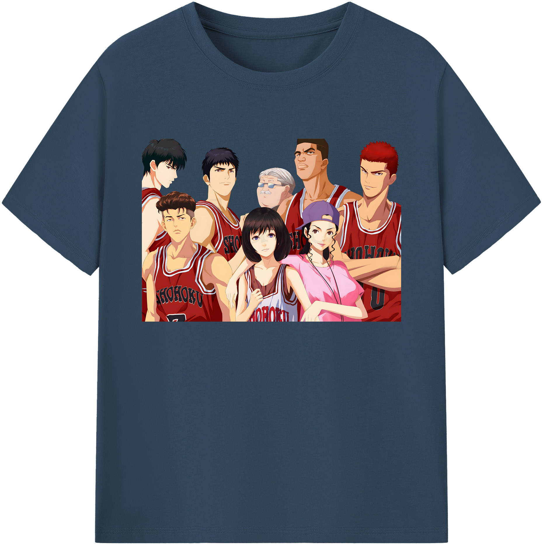 （画像用） SLAM DUNK／スラムダンク 綿100％ メンズ半袖Tシャツ｜肌触りやわらか＆通気性