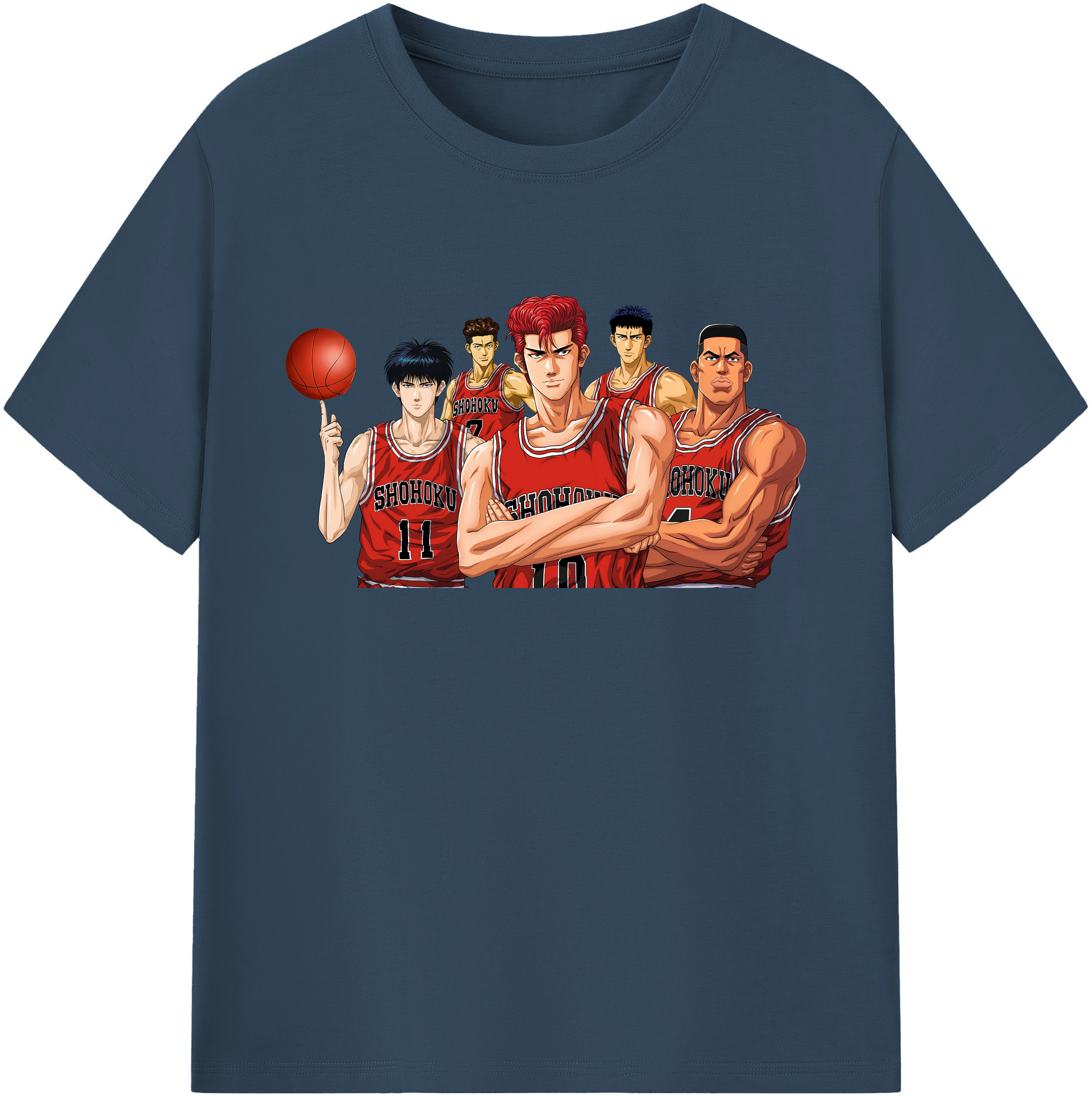（画像用） SLAM DUNK／スラムダンク 綿100％ メンズ半袖Tシャツ｜肌触りやわらか＆通気性