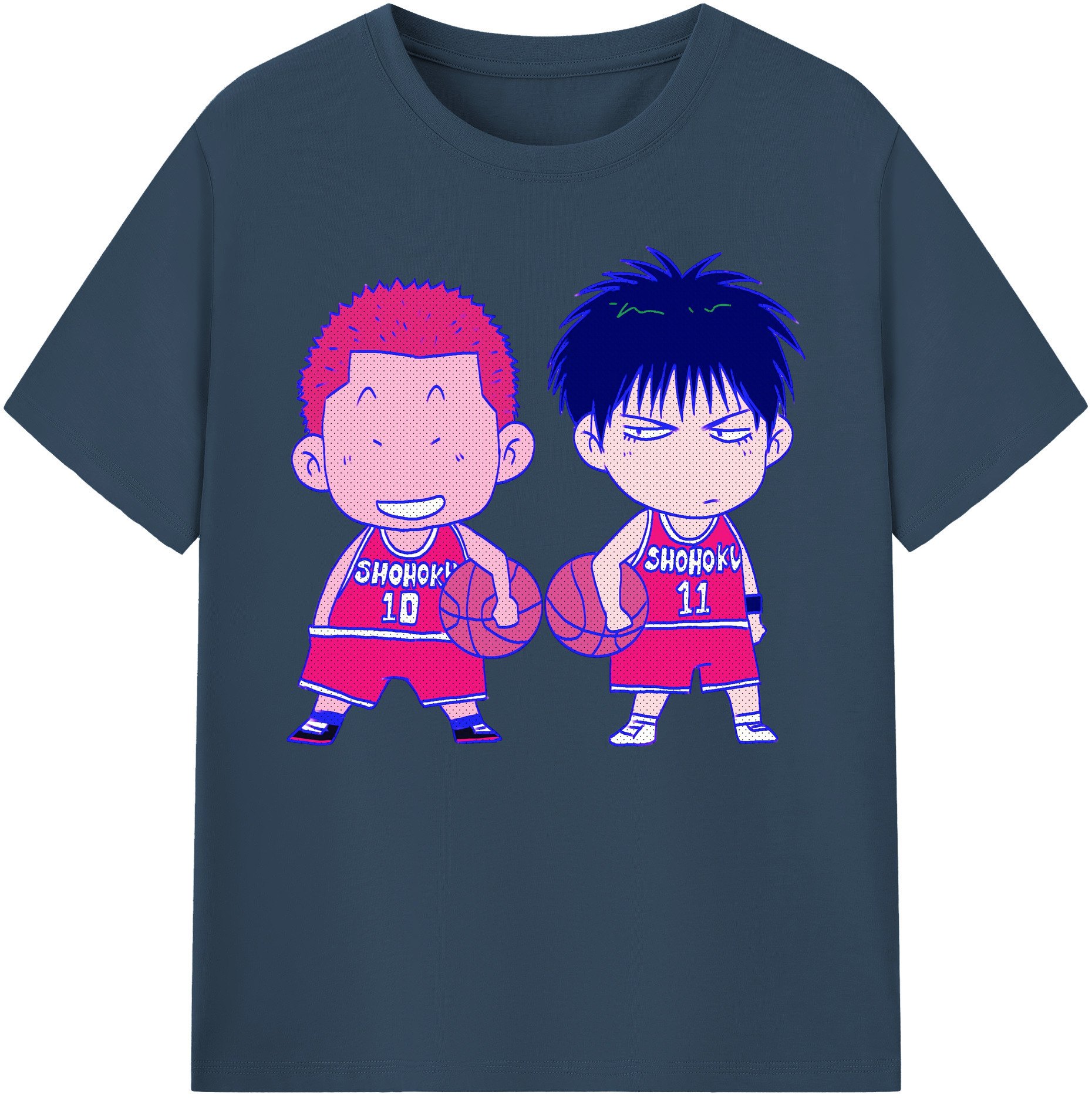 （画像用） SLAM DUNK／スラムダンク 綿100％ メンズ半袖Tシャツ｜肌触りやわらか＆通気性