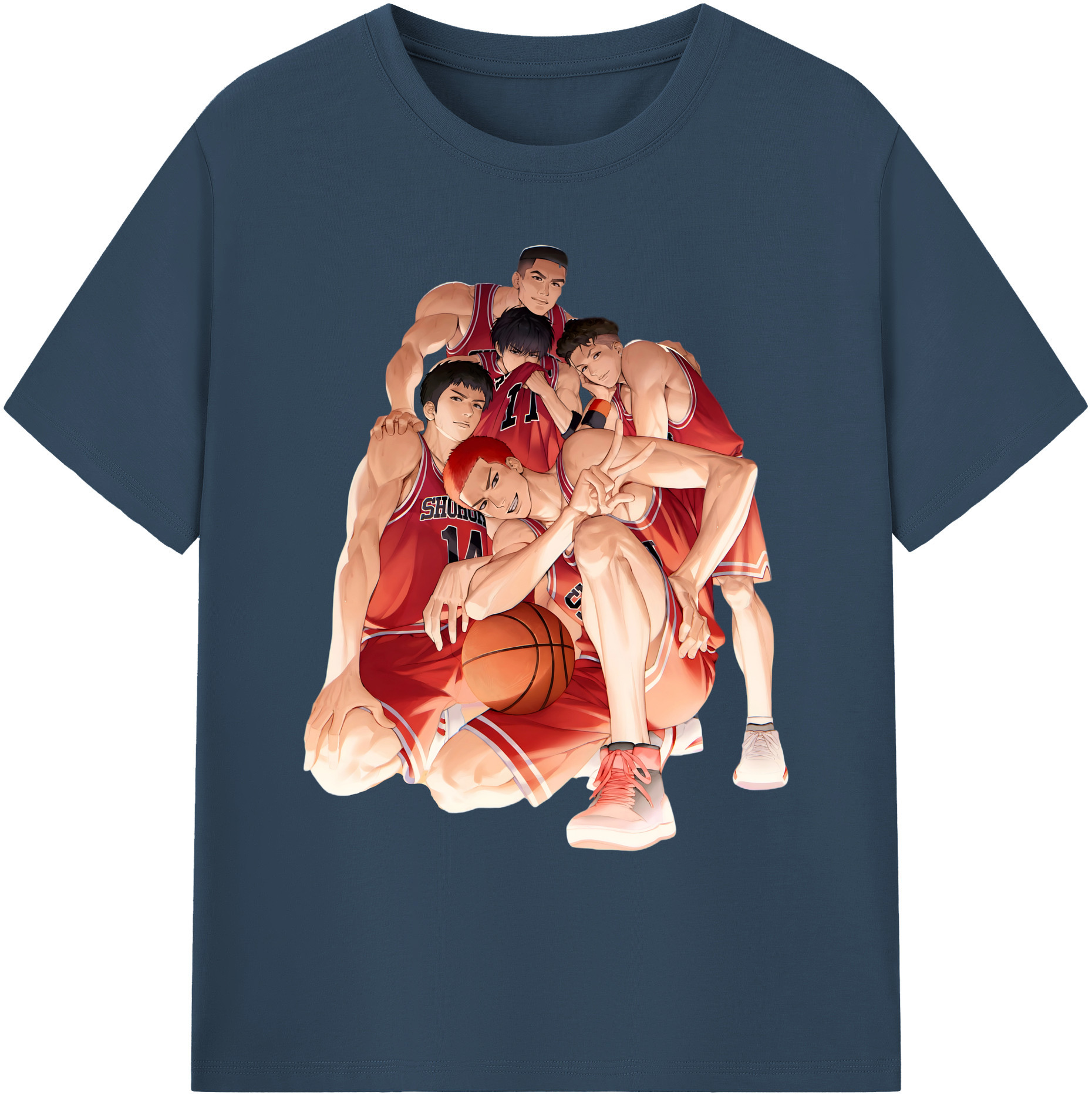 （画像用） SLAM DUNK／スラムダンク 綿100％ メンズ半袖Tシャツ｜肌触りやわらか＆通気性