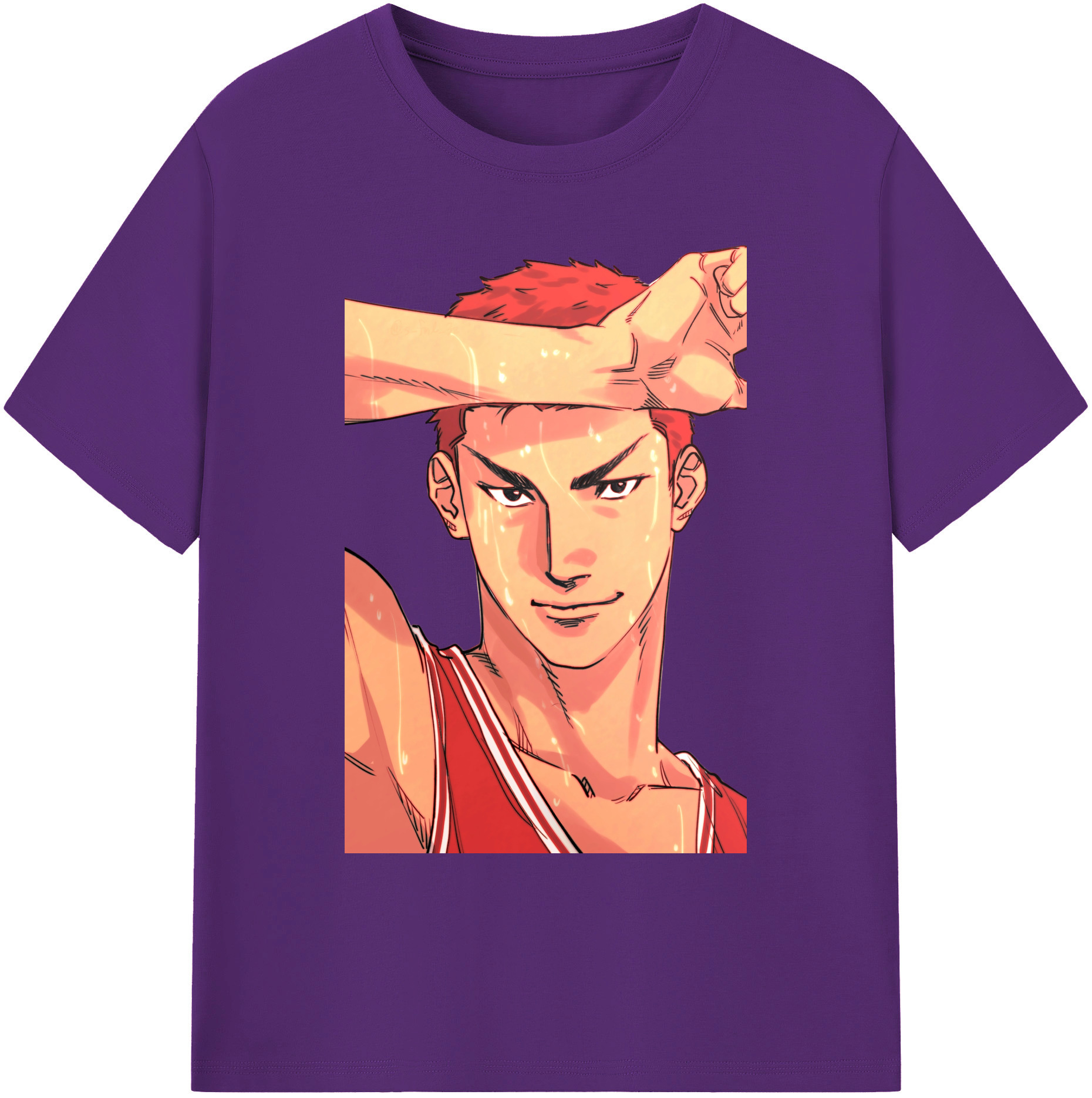 （画像用） SLAM DUNK／スラムダンク 綿100％ メンズ半袖Tシャツ｜肌触りやわらか＆通気性