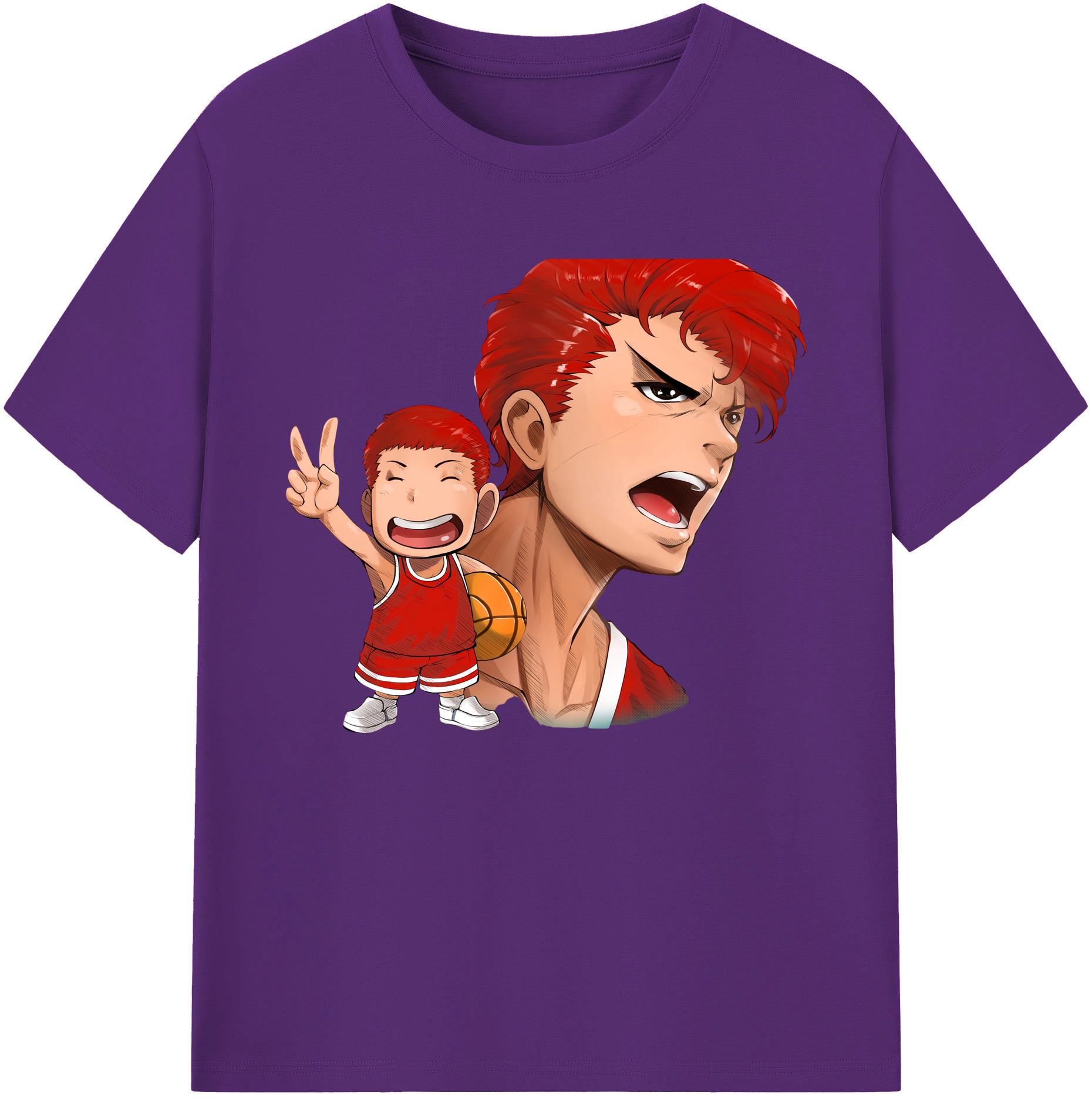 （画像用） SLAM DUNK／スラムダンク 綿100％ メンズ半袖Tシャツ｜肌触りやわらか＆通気性