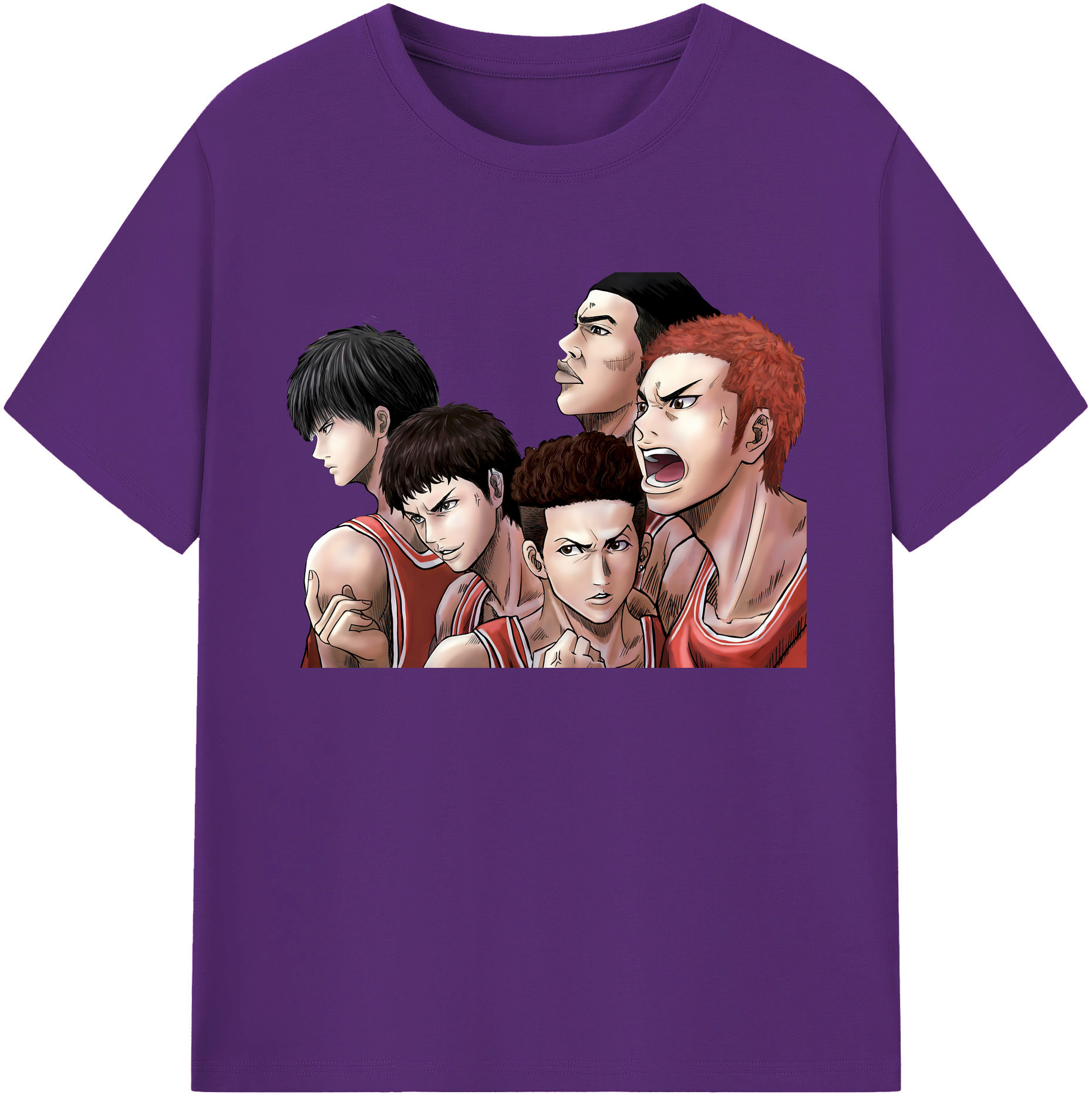 （画像用） SLAM DUNK／スラムダンク 綿100％ メンズ半袖Tシャツ｜肌触りやわらか＆通気性