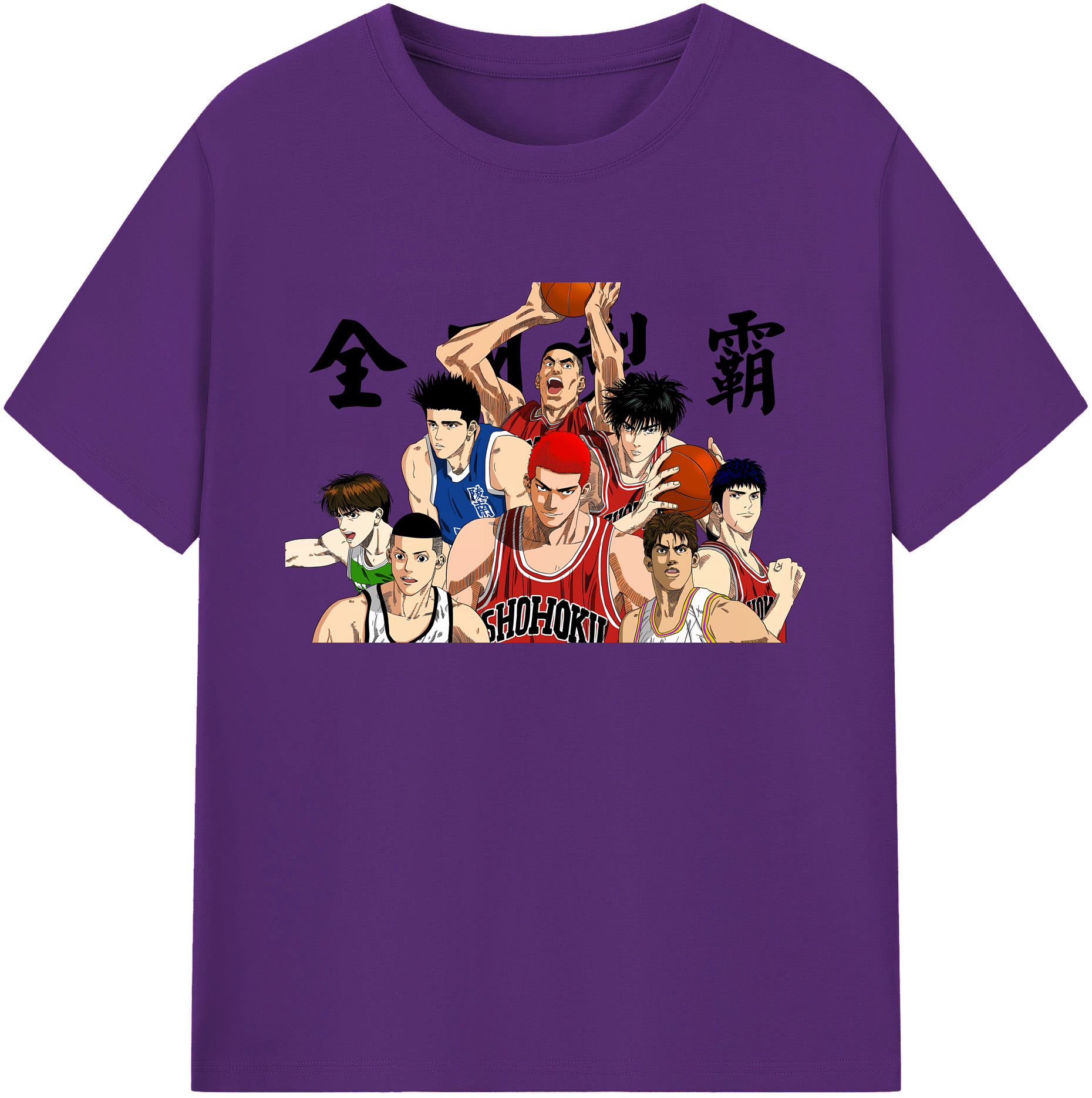 （画像用） SLAM DUNK／スラムダンク 綿100％ メンズ半袖Tシャツ｜肌触りやわらか＆通気性