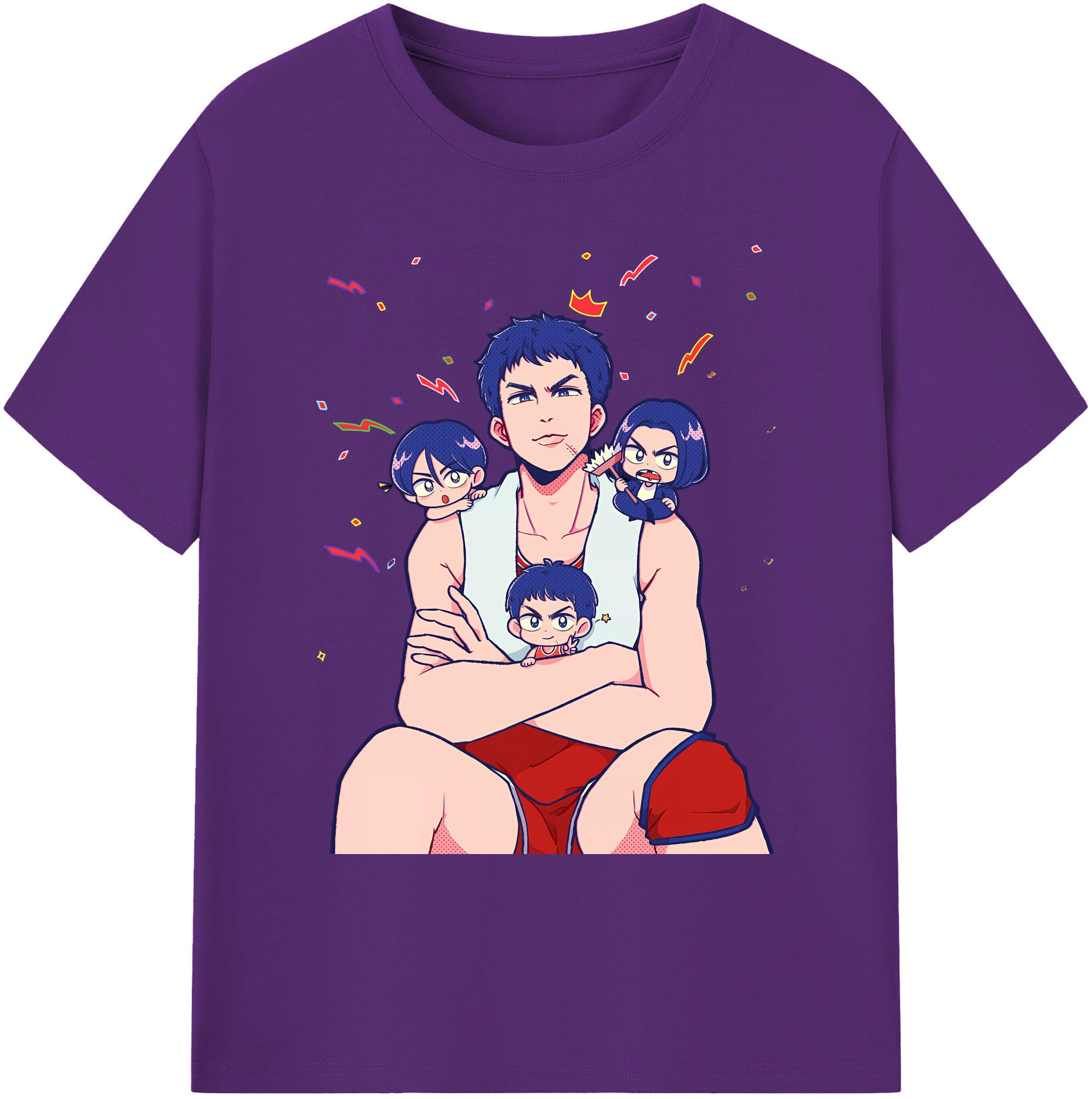 （画像用） SLAM DUNK／スラムダンク 綿100％ メンズ半袖Tシャツ｜肌触りやわらか＆通気性