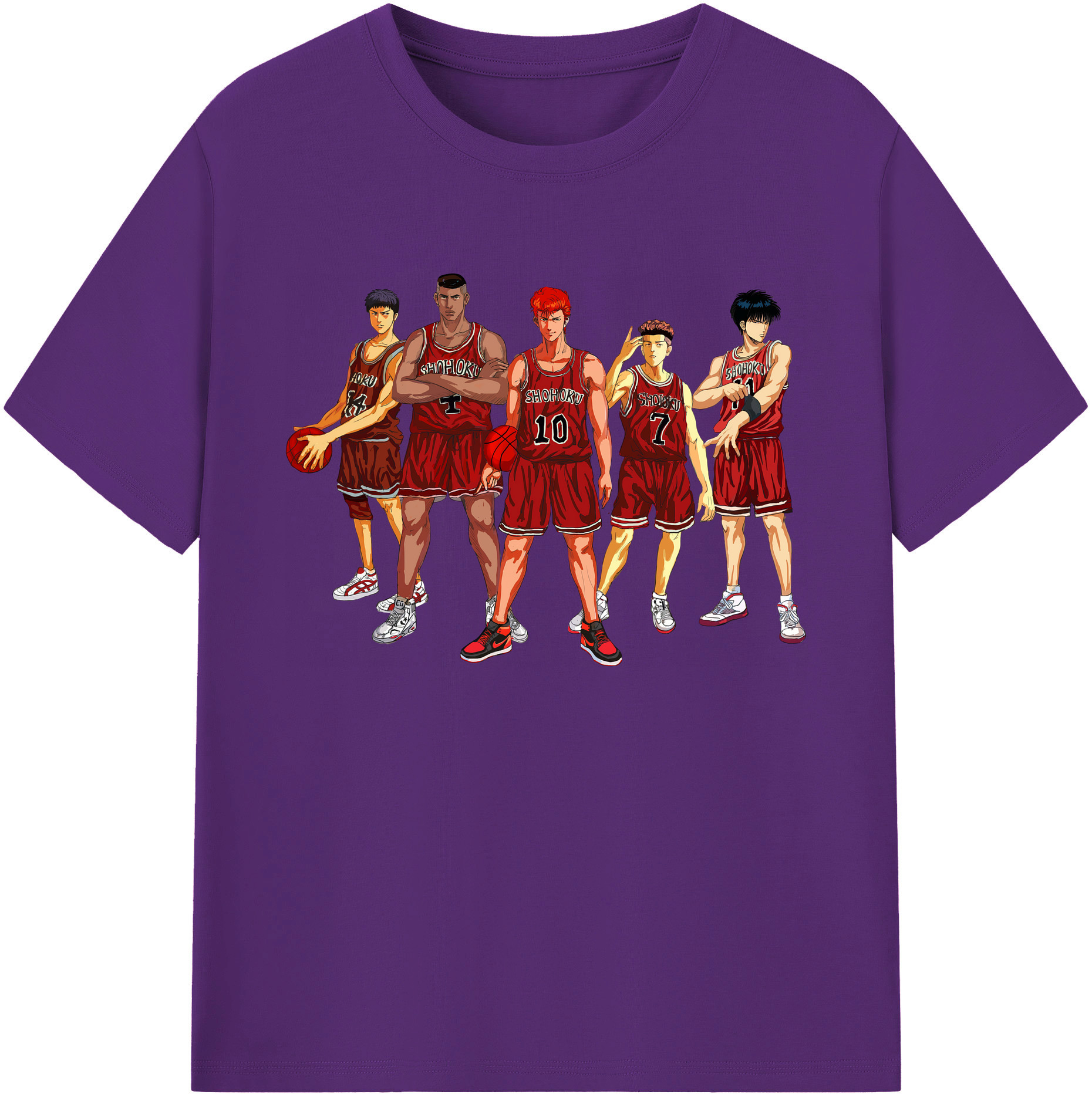 （画像用） SLAM DUNK／スラムダンク 綿100％ メンズ半袖Tシャツ｜肌触りやわらか＆通気性