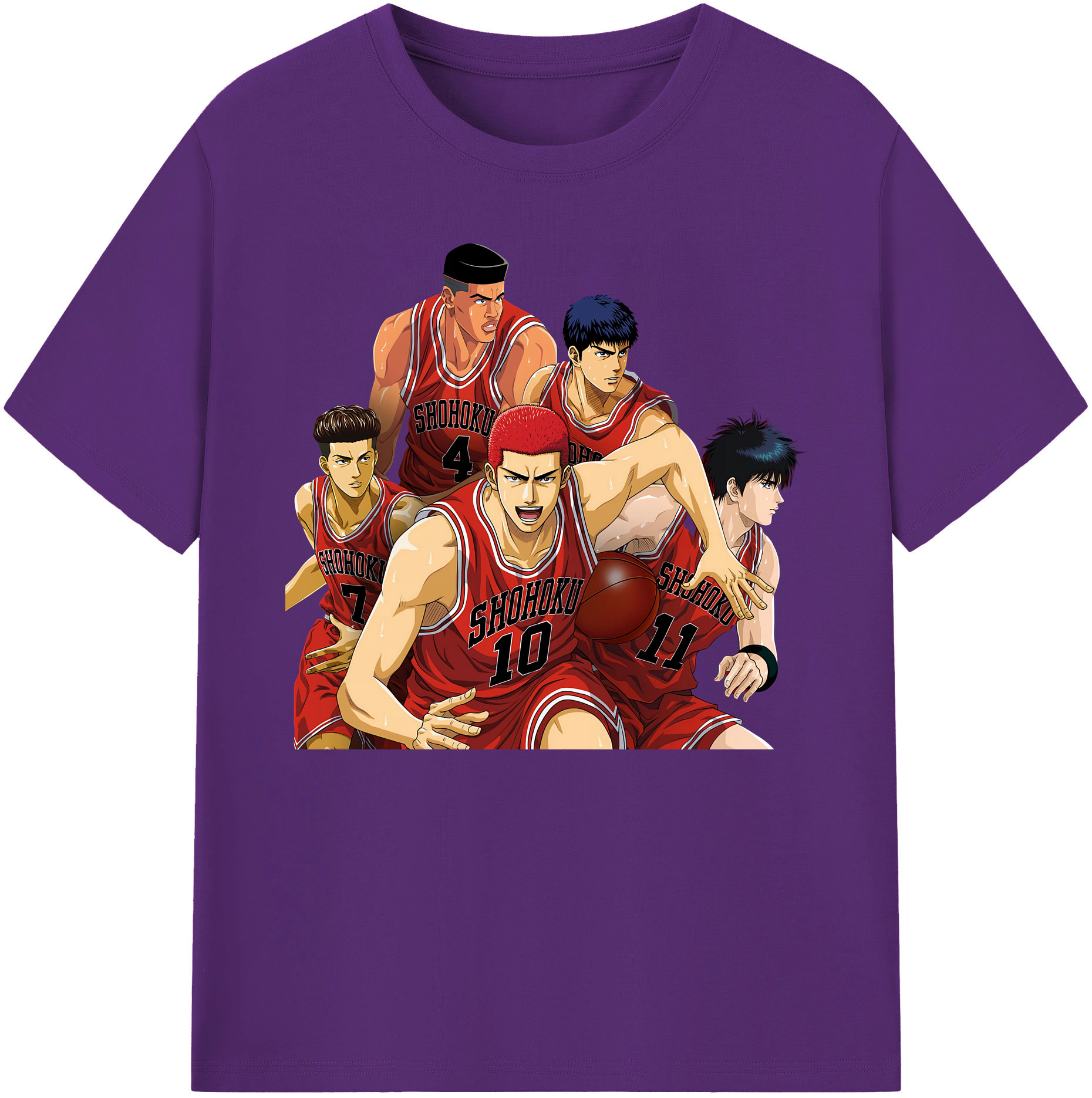 （画像用） SLAM DUNK／スラムダンク 綿100％ メンズ半袖Tシャツ｜肌触りやわらか＆通気性