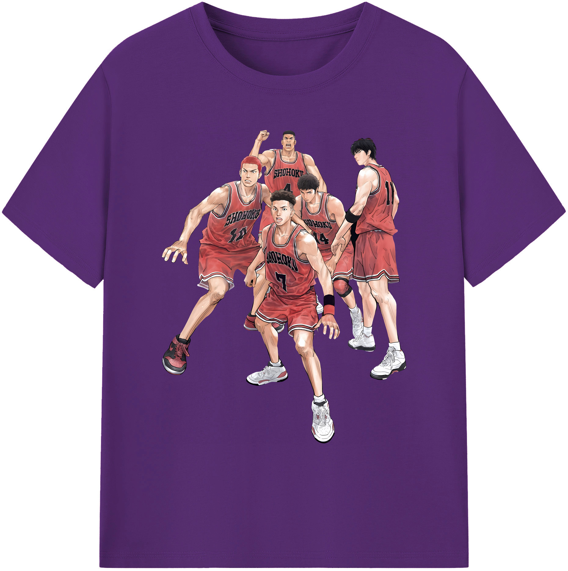 （画像用） SLAM DUNK／スラムダンク 綿100％ メンズ半袖Tシャツ｜肌触りやわらか＆通気性