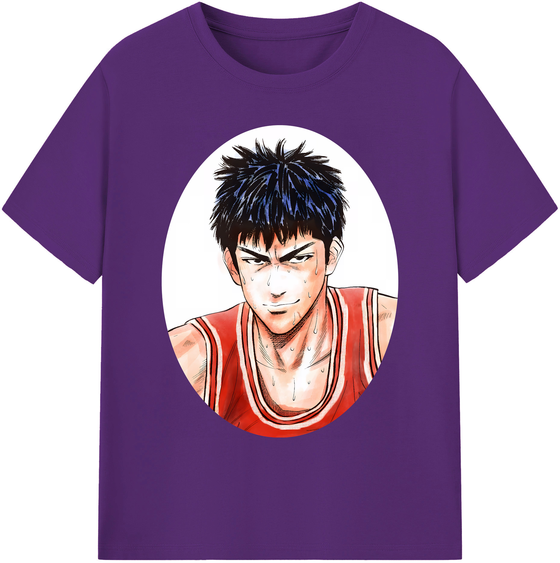 （画像用） SLAM DUNK／スラムダンク 綿100％ メンズ半袖Tシャツ｜肌触りやわらか＆通気性