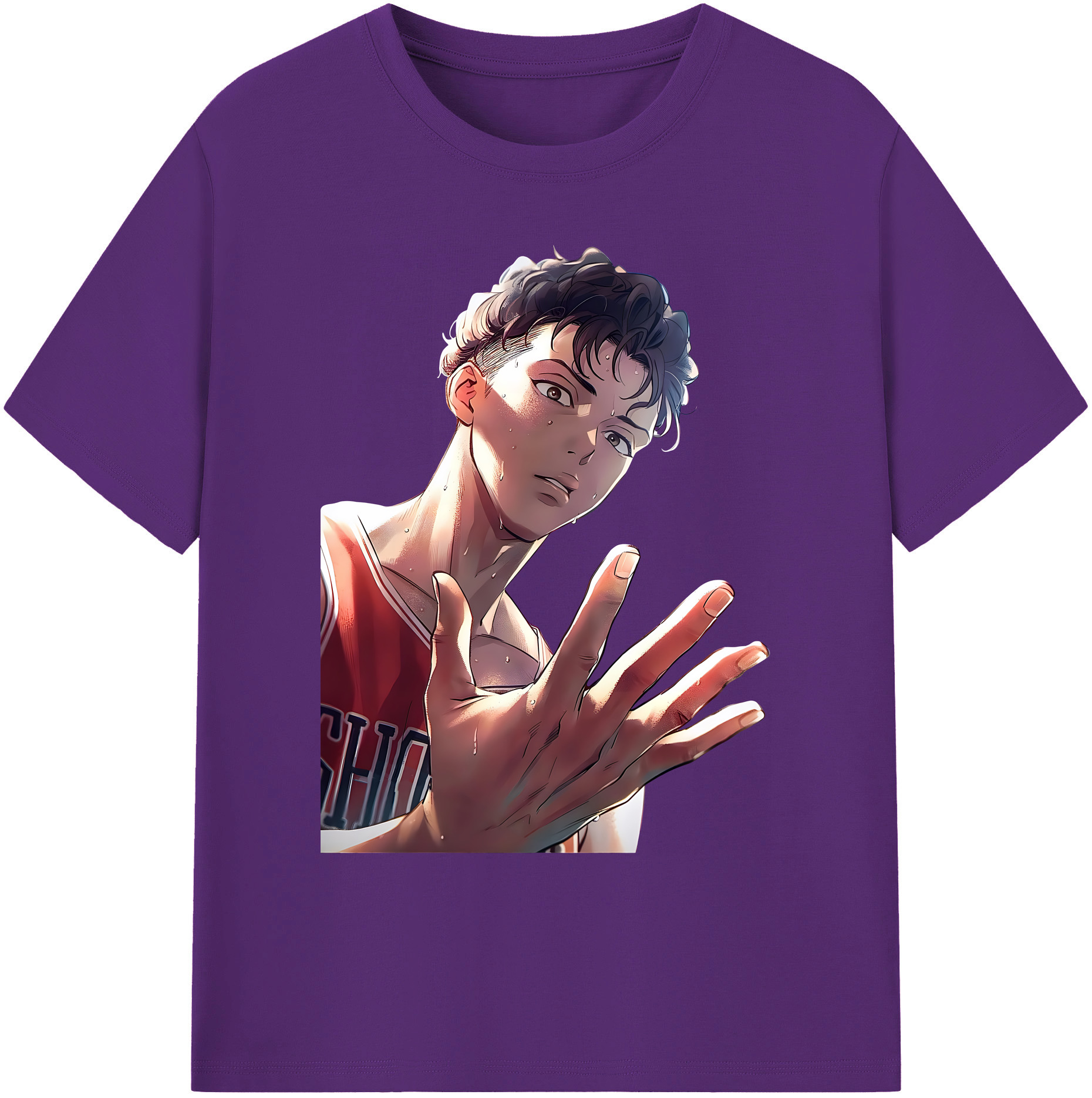 （画像用） SLAM DUNK／スラムダンク 綿100％ メンズ半袖Tシャツ｜肌触りやわらか＆通気性
