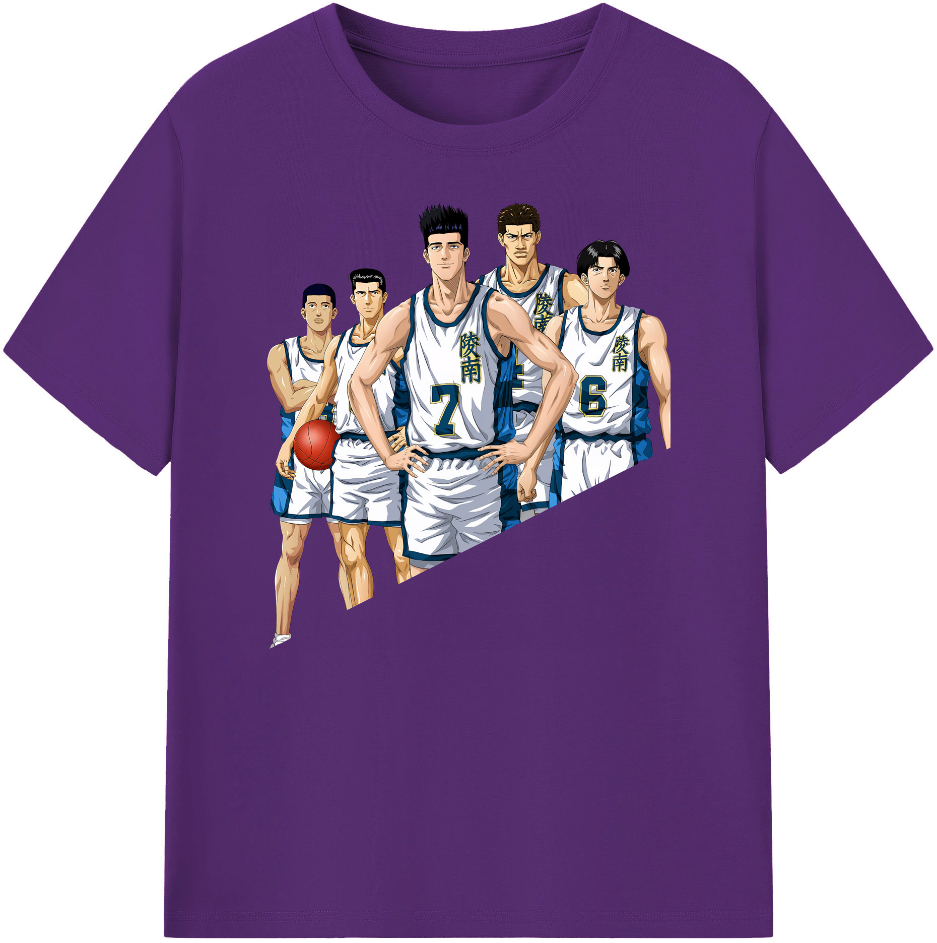 （画像用） SLAM DUNK／スラムダンク 綿100％ メンズ半袖Tシャツ｜肌触りやわらか＆通気性