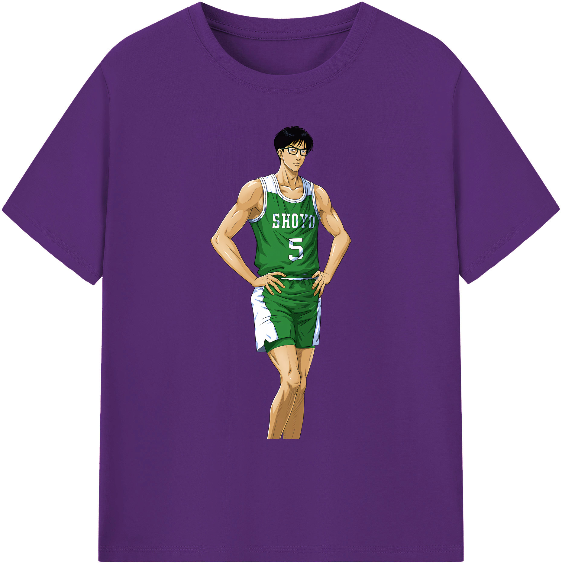 （画像用） SLAM DUNK／スラムダンク 綿100％ メンズ半袖Tシャツ｜肌触りやわらか＆通気性