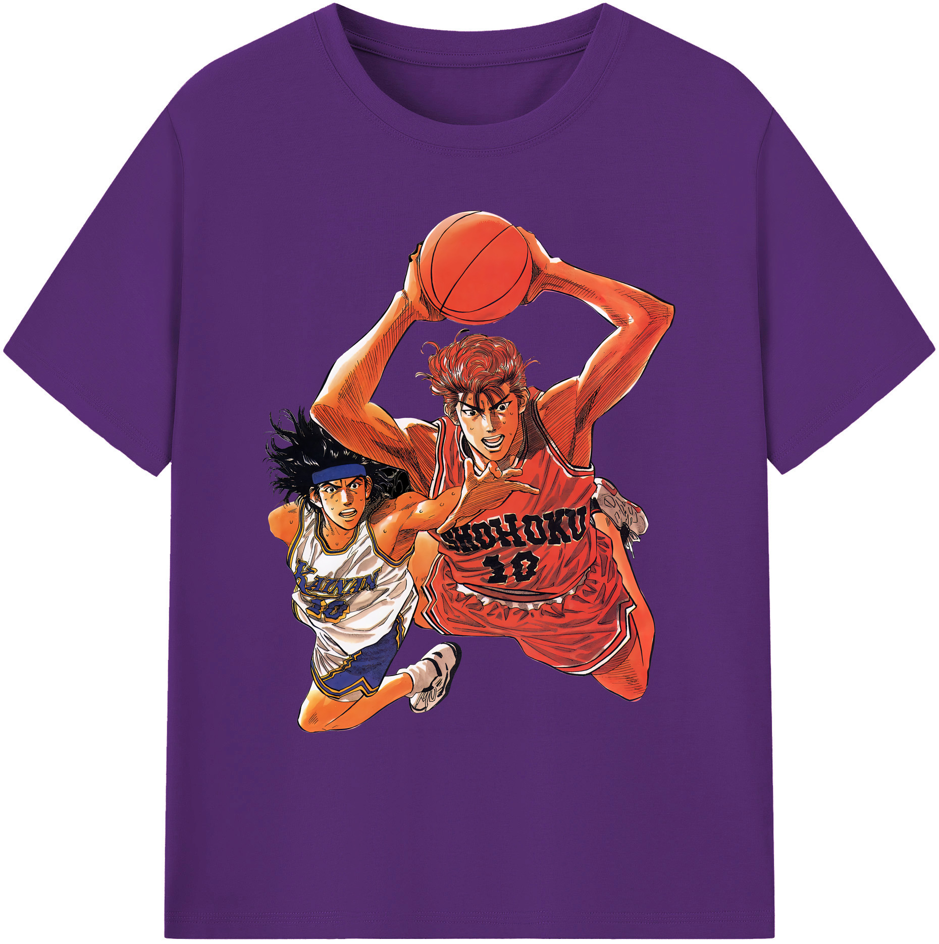 （画像用） SLAM DUNK／スラムダンク 綿100％ メンズ半袖Tシャツ｜肌触りやわらか＆通気性