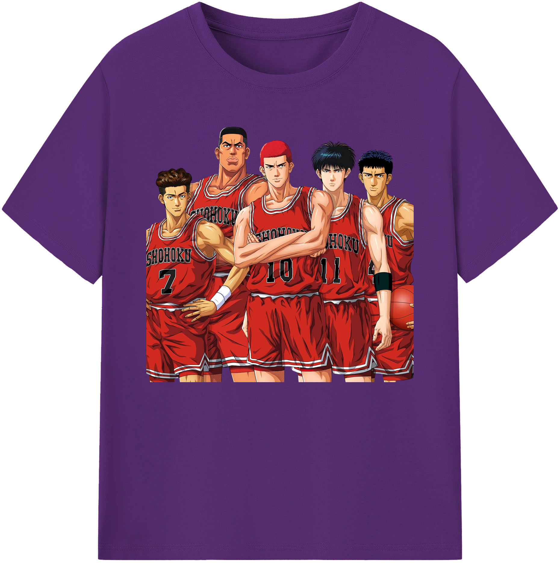 （画像用） SLAM DUNK／スラムダンク 綿100％ メンズ半袖Tシャツ｜肌触りやわらか＆通気性