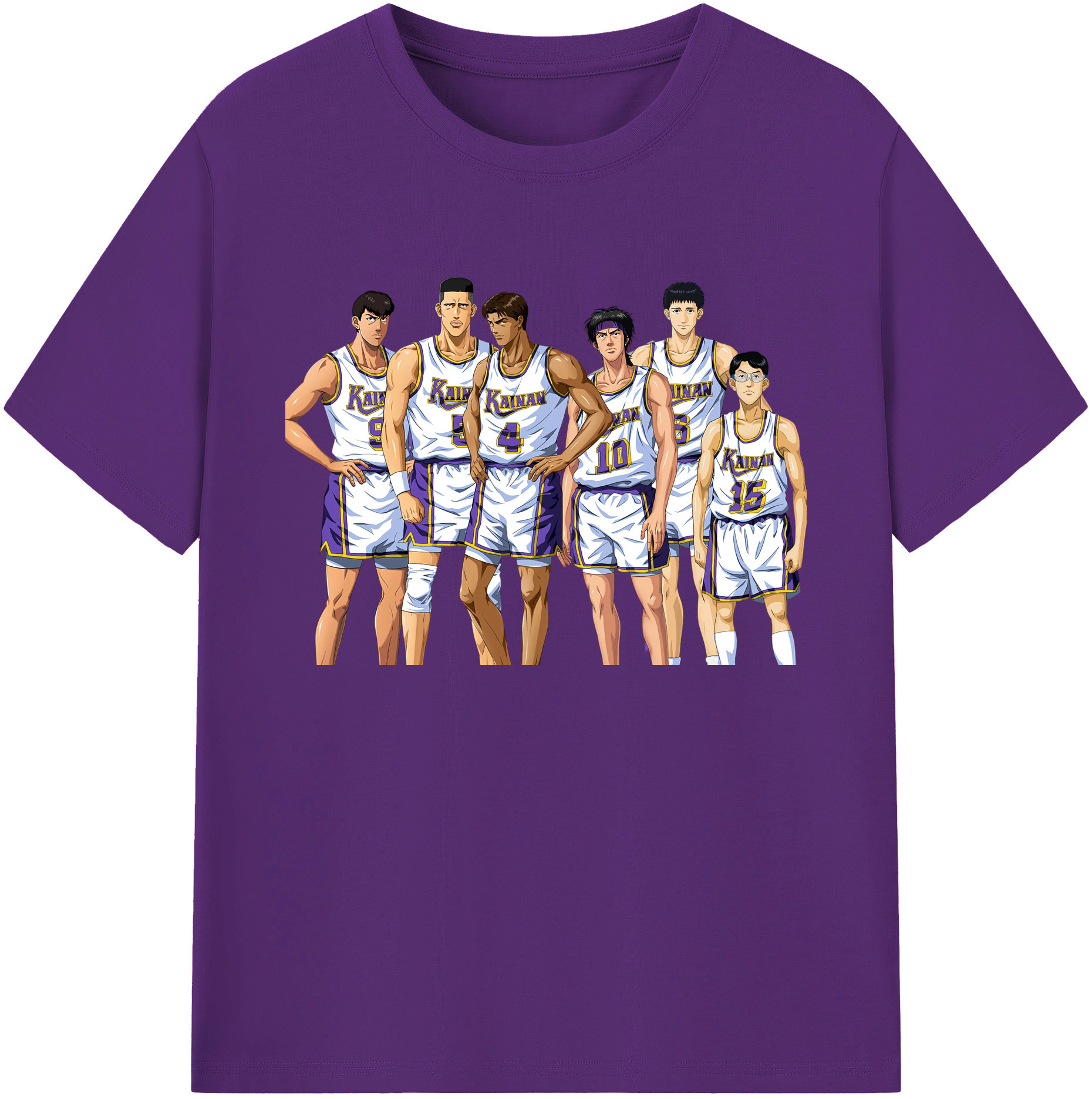 （画像用） SLAM DUNK／スラムダンク 綿100％ メンズ半袖Tシャツ｜肌触りやわらか＆通気性