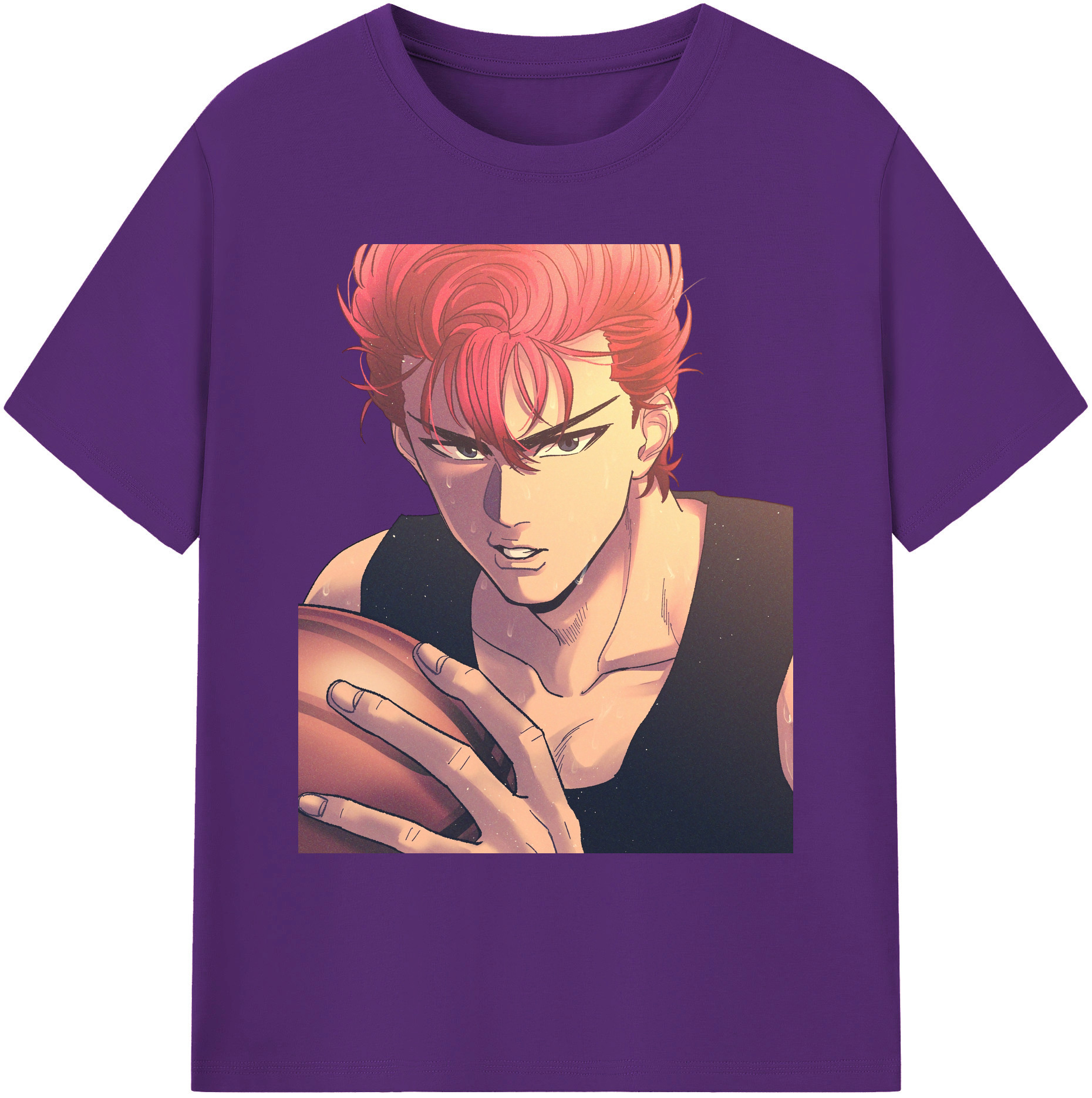 （画像用） SLAM DUNK／スラムダンク 綿100％ メンズ半袖Tシャツ｜肌触りやわらか＆通気性