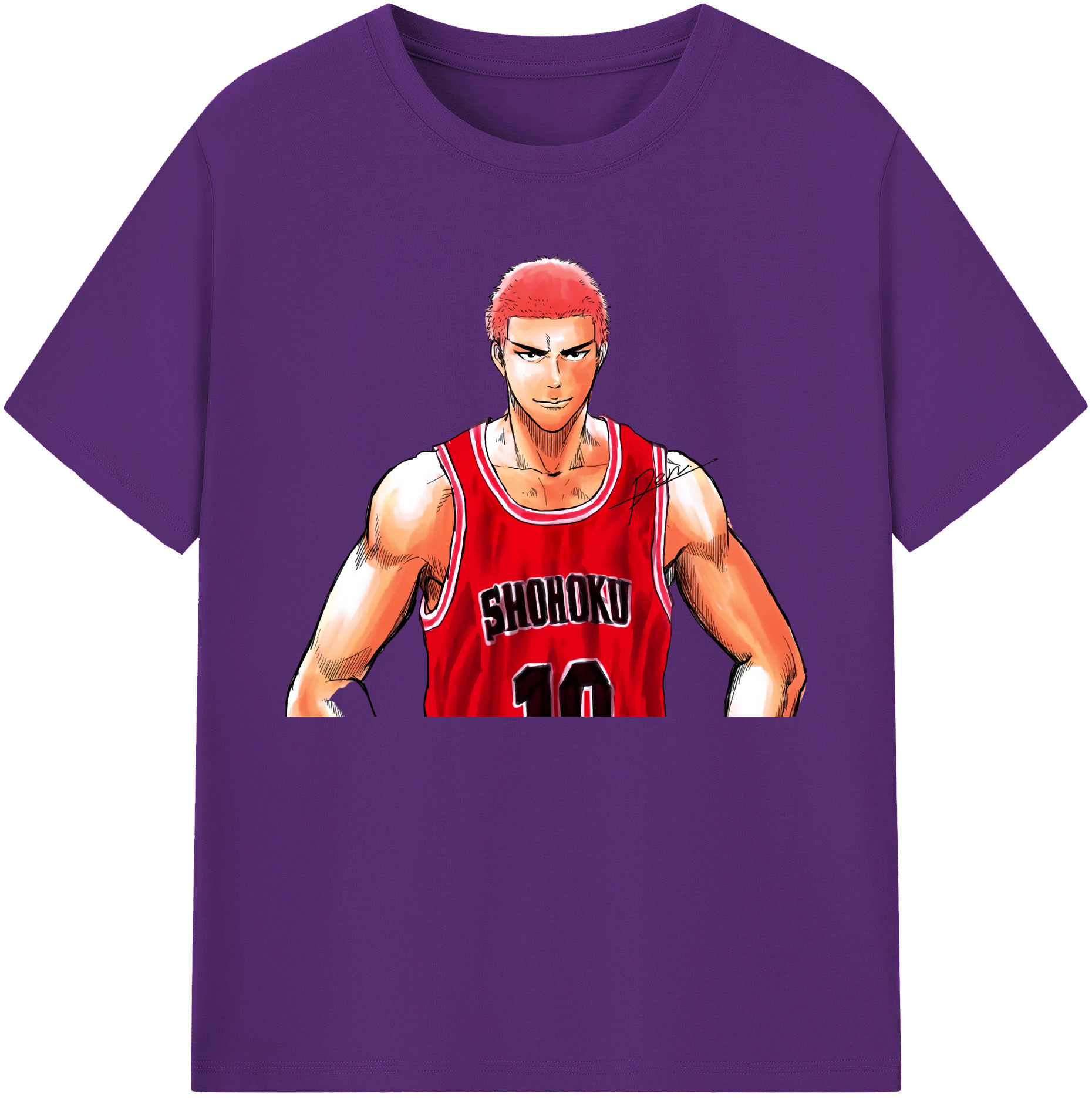 （画像用） SLAM DUNK／スラムダンク 綿100％ メンズ半袖Tシャツ｜肌触りやわらか＆通気性