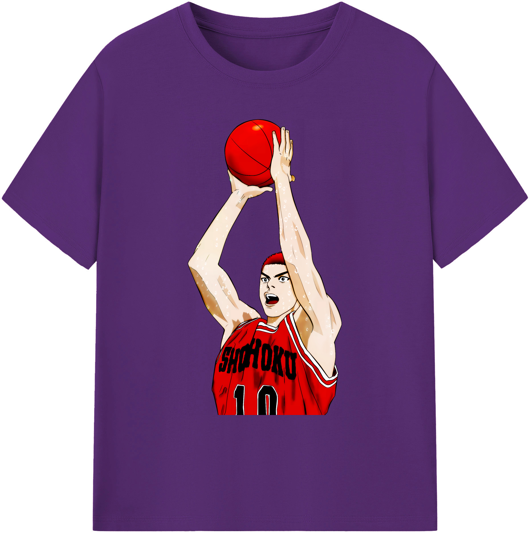 （画像用） SLAM DUNK／スラムダンク 綿100％ メンズ半袖Tシャツ｜肌触りやわらか＆通気性