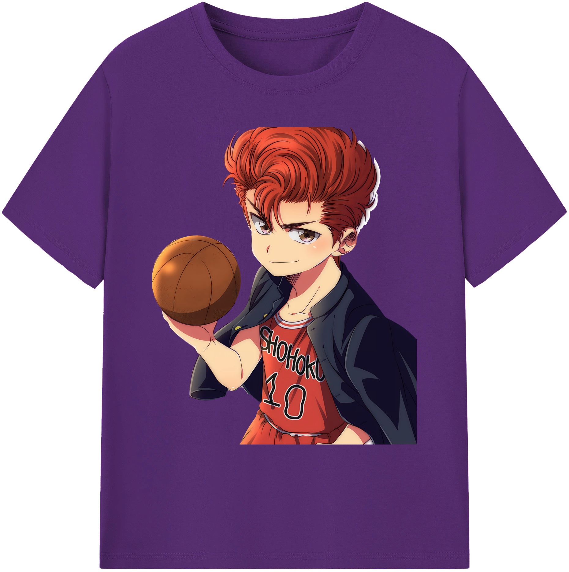 （画像用） SLAM DUNK／スラムダンク 綿100％ メンズ半袖Tシャツ｜肌触りやわらか＆通気性