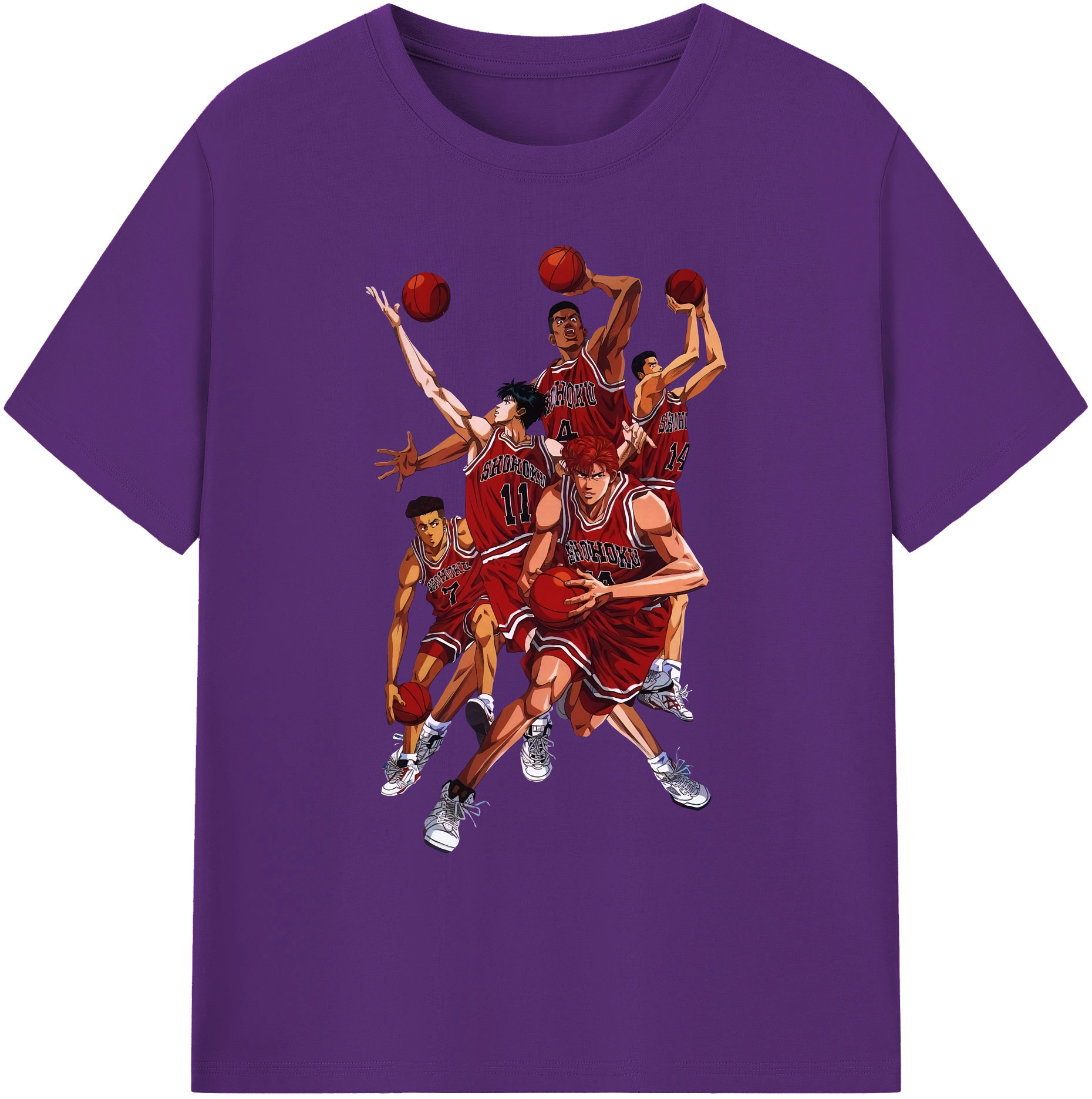 （画像用） SLAM DUNK／スラムダンク 綿100％ メンズ半袖Tシャツ｜肌触りやわらか＆通気性