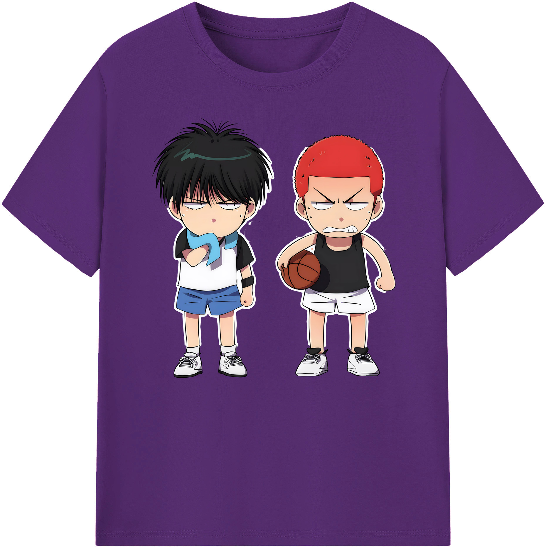 （画像用） SLAM DUNK／スラムダンク 綿100％ メンズ半袖Tシャツ｜肌触りやわらか＆通気性
