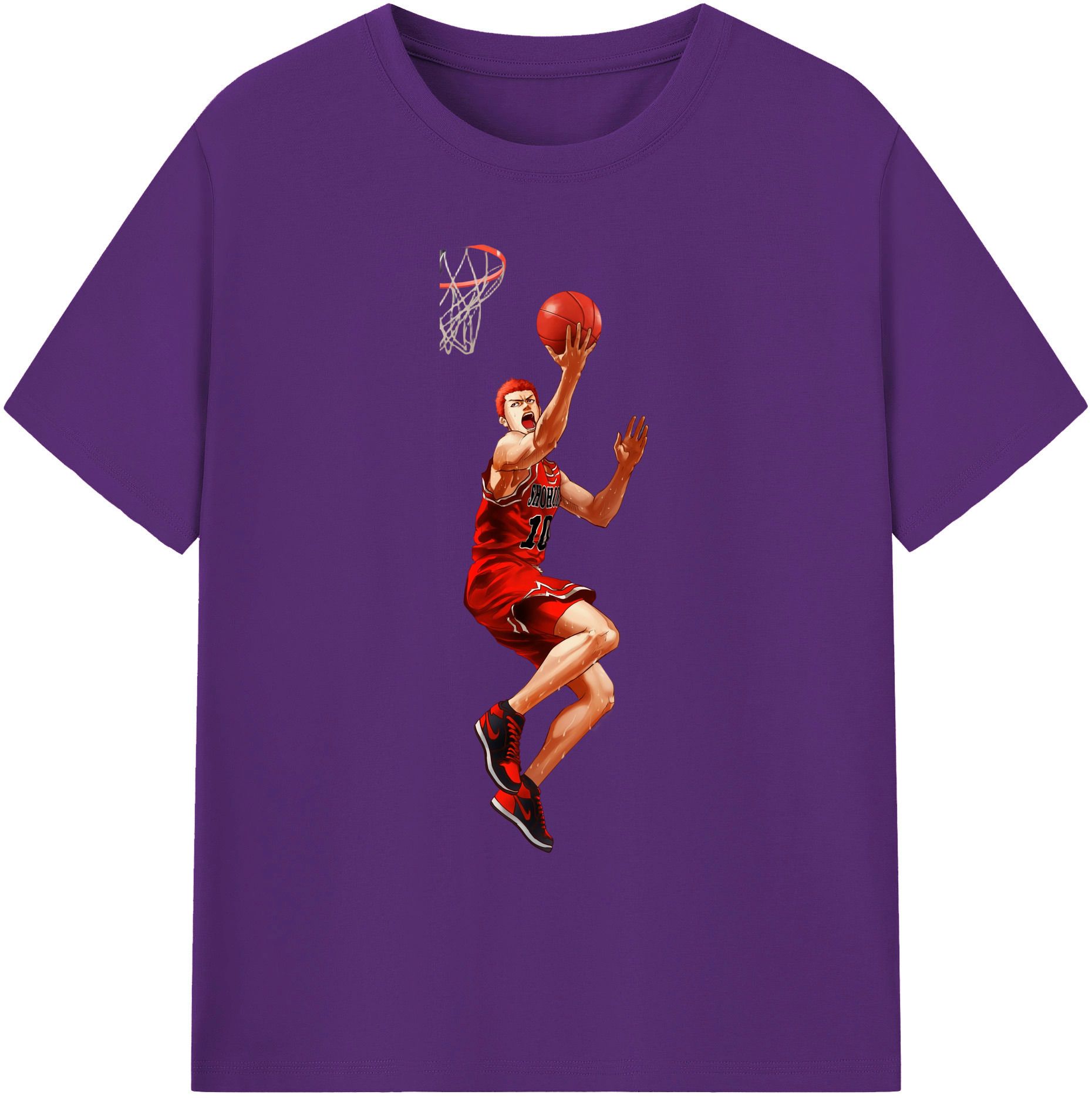 （画像用） SLAM DUNK／スラムダンク 綿100％ メンズ半袖Tシャツ｜肌触りやわらか＆通気性