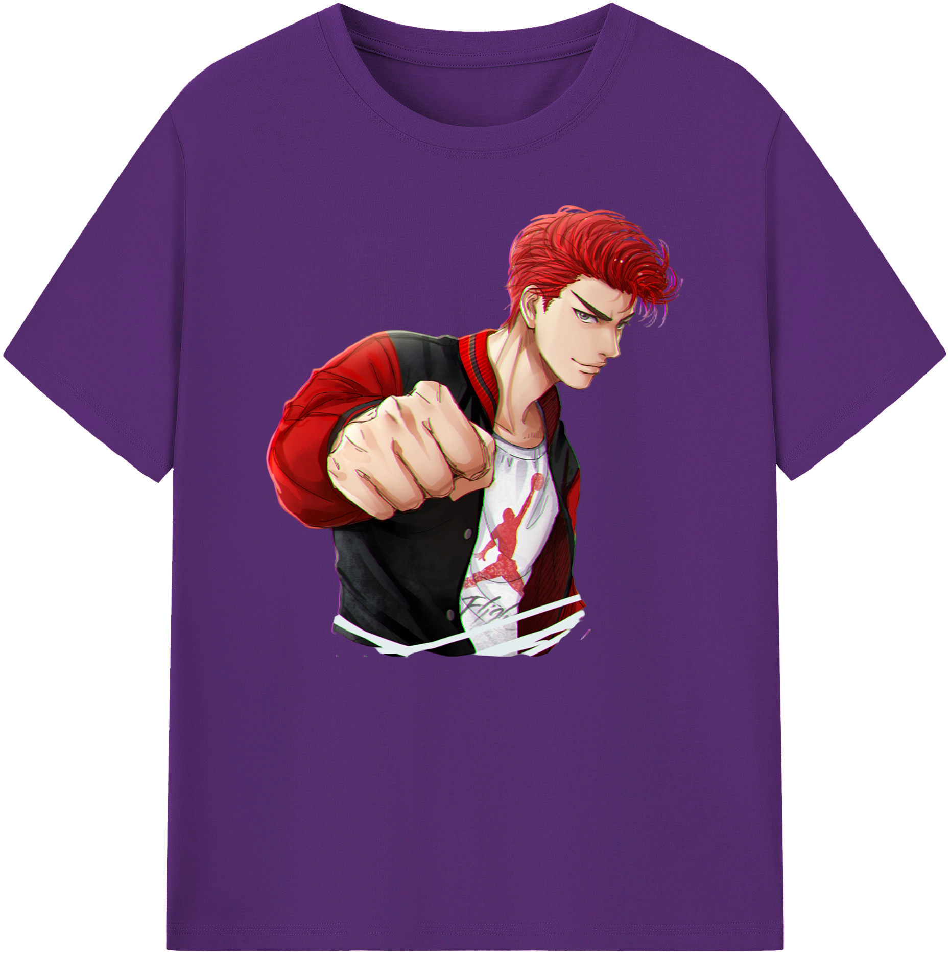 （画像用） SLAM DUNK／スラムダンク 綿100％ メンズ半袖Tシャツ｜肌触りやわらか＆通気性
