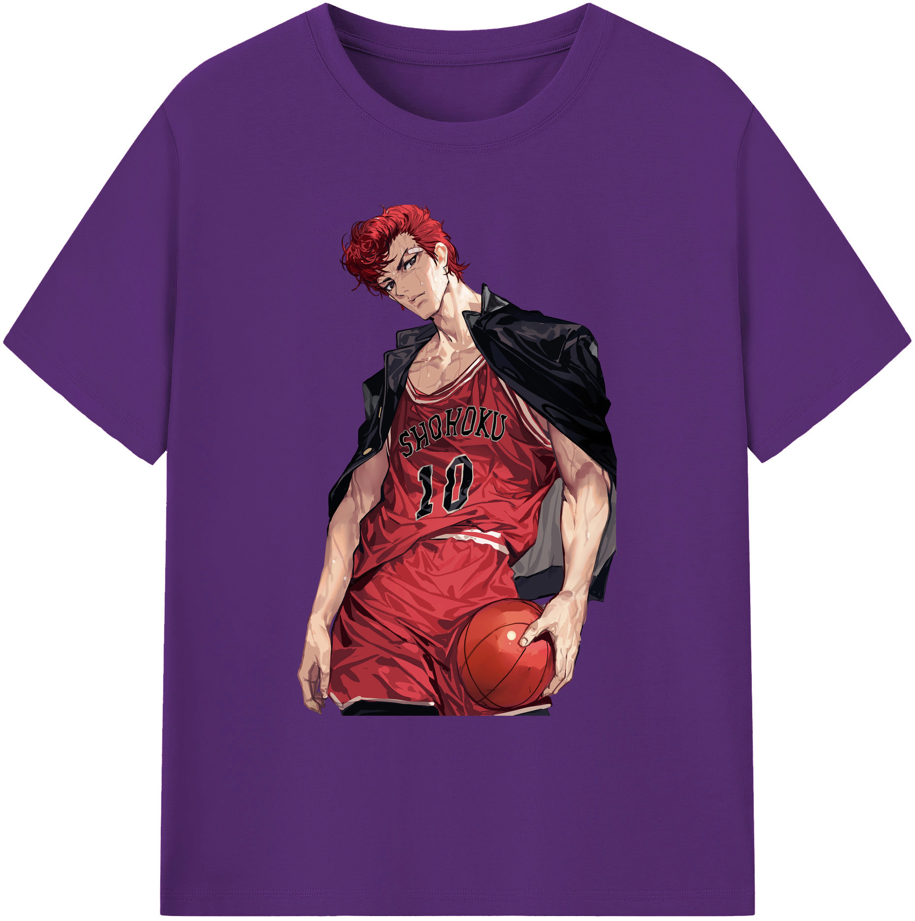 （画像用） SLAM DUNK／スラムダンク 綿100％ メンズ半袖Tシャツ｜肌触りやわらか＆通気性
