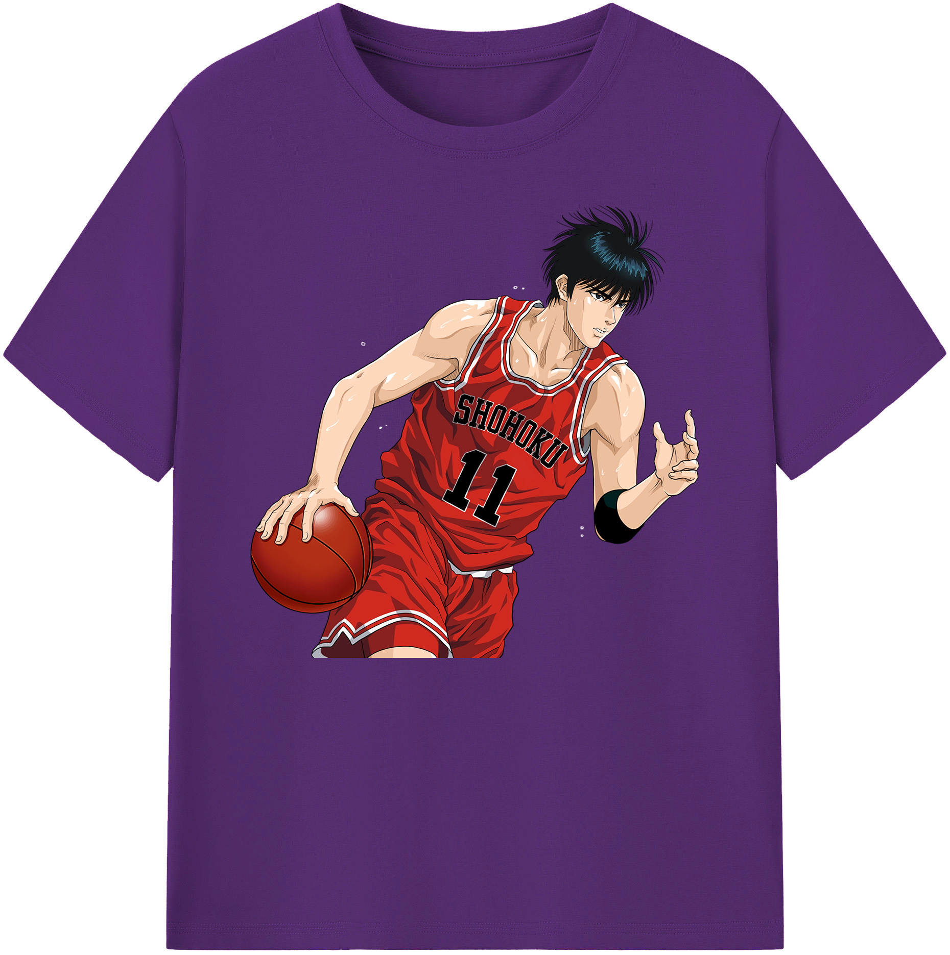 （画像用） SLAM DUNK／スラムダンク 綿100％ メンズ半袖Tシャツ｜肌触りやわらか＆通気性