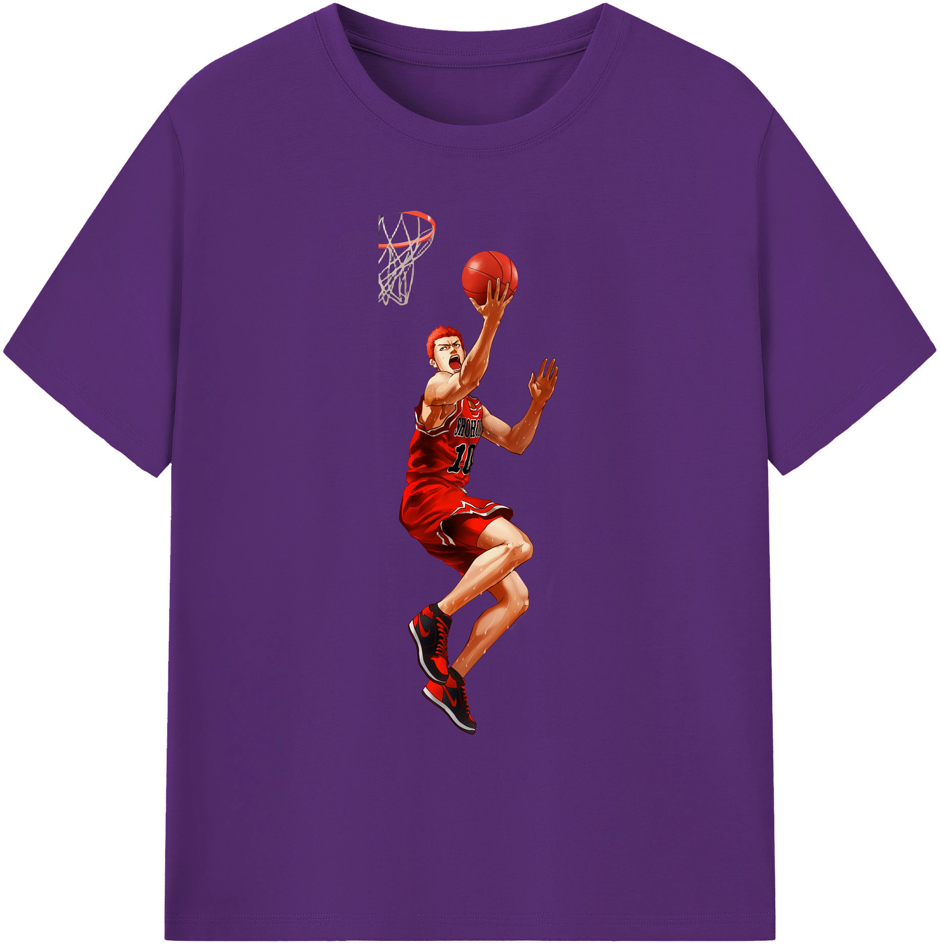 （画像用） SLAM DUNK／スラムダンク 綿100％ メンズ半袖Tシャツ｜肌触りやわらか＆通気性