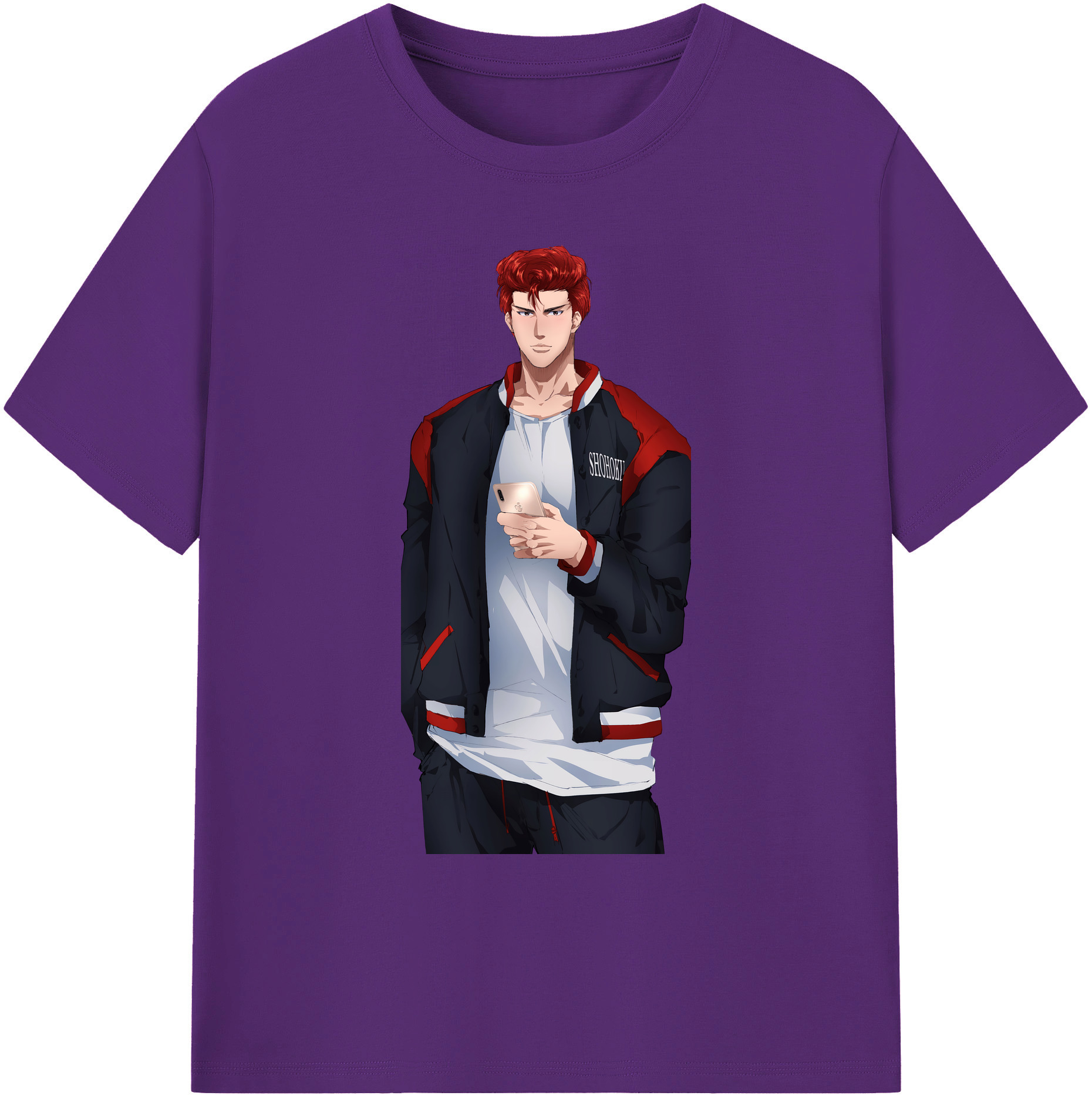 （画像用） SLAM DUNK／スラムダンク 綿100％ メンズ半袖Tシャツ｜肌触りやわらか＆通気性