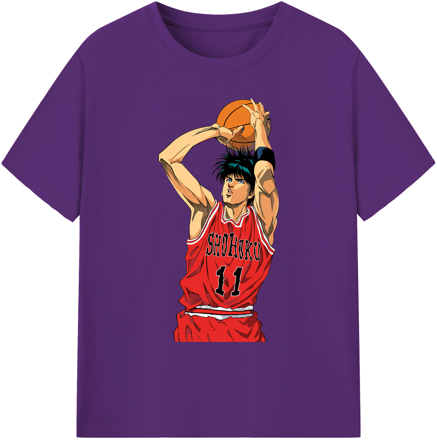 （画像用） SLAM DUNK／スラムダンク 綿100％ メンズ半袖Tシャツ｜肌触りやわらか＆通気性