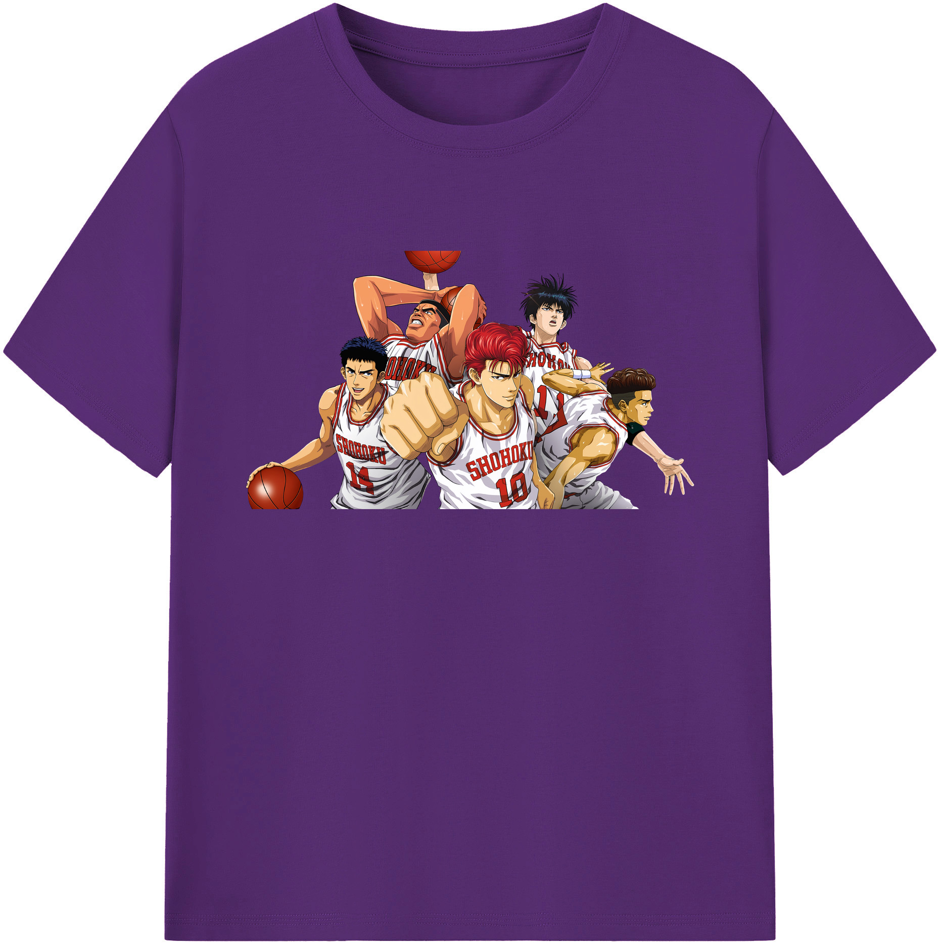 （画像用） SLAM DUNK／スラムダンク 綿100％ メンズ半袖Tシャツ｜肌触りやわらか＆通気性