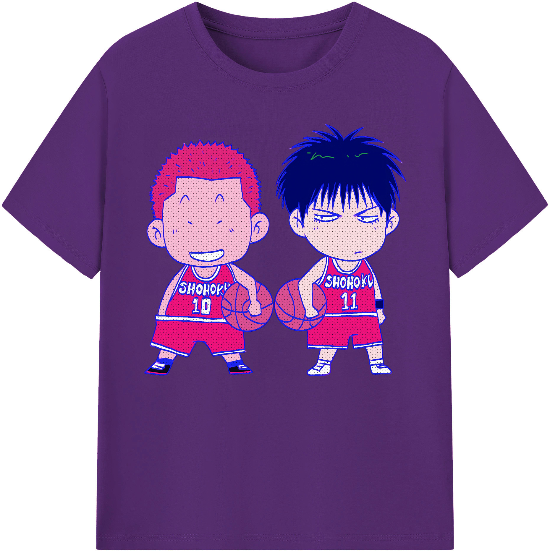 （画像用） SLAM DUNK／スラムダンク 綿100％ メンズ半袖Tシャツ｜肌触りやわらか＆通気性