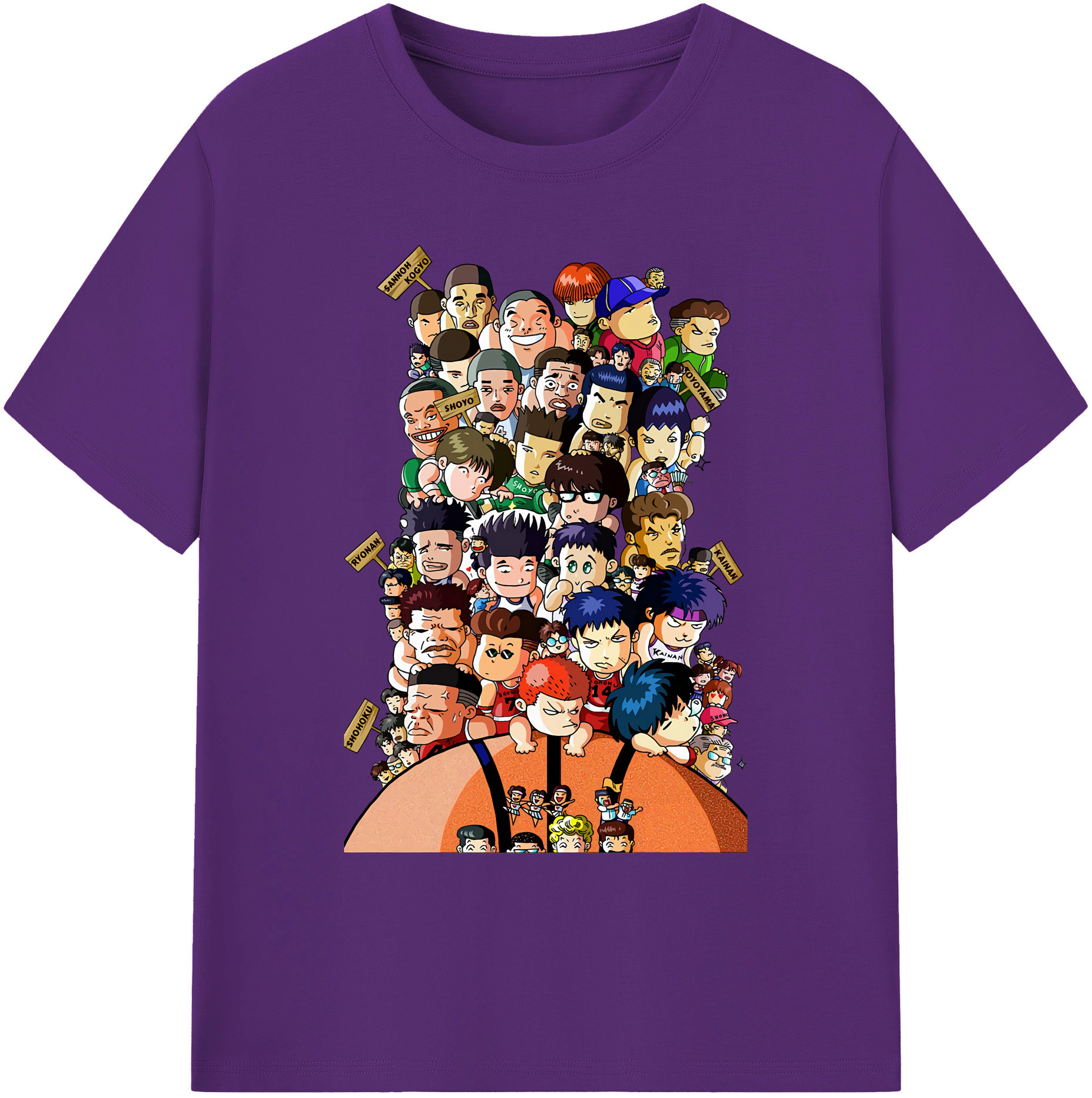 （画像用） SLAM DUNK／スラムダンク 綿100％ メンズ半袖Tシャツ｜肌触りやわらか＆通気性