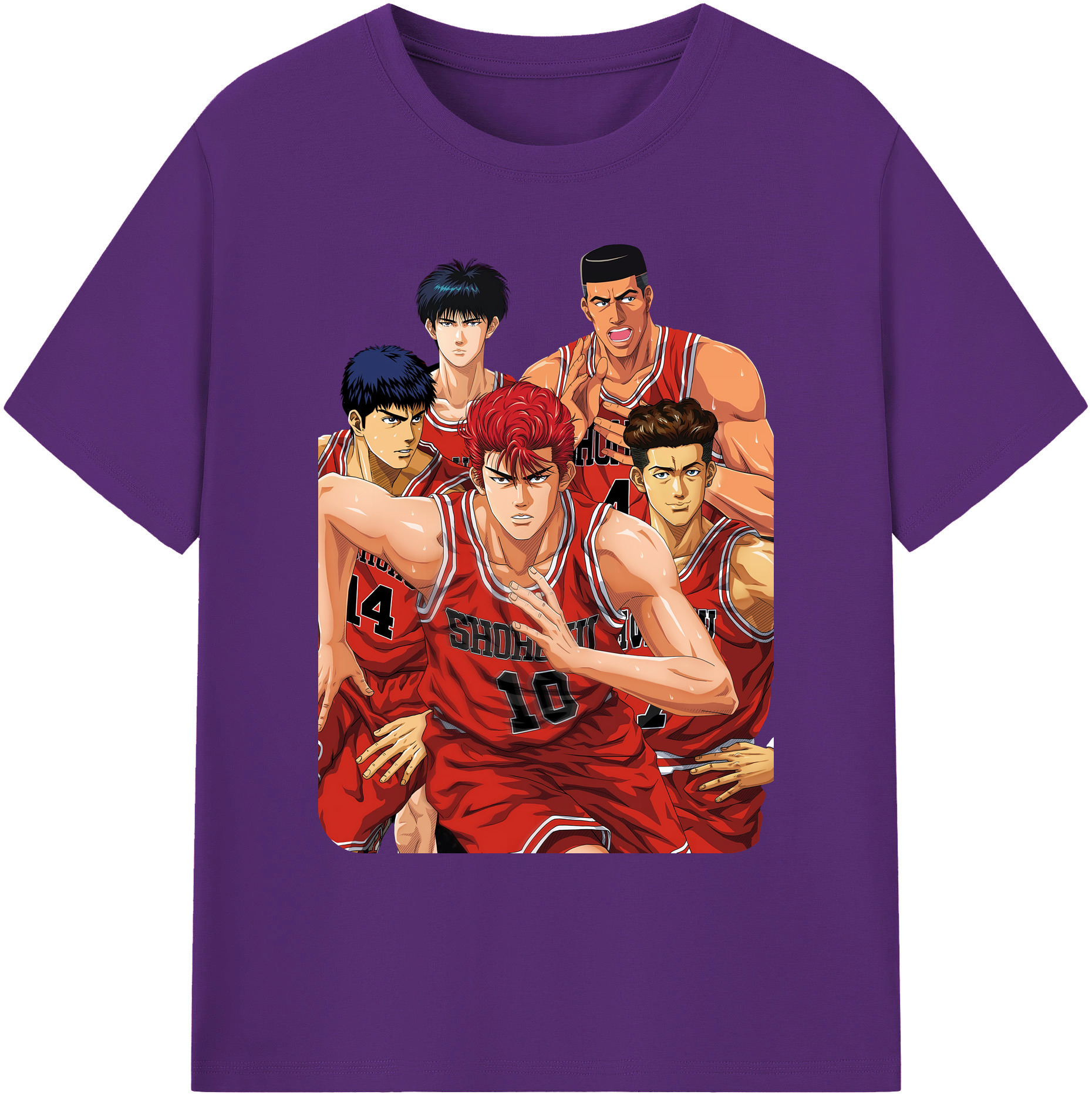 （画像用） SLAM DUNK／スラムダンク 綿100％ メンズ半袖Tシャツ｜肌触りやわらか＆通気性