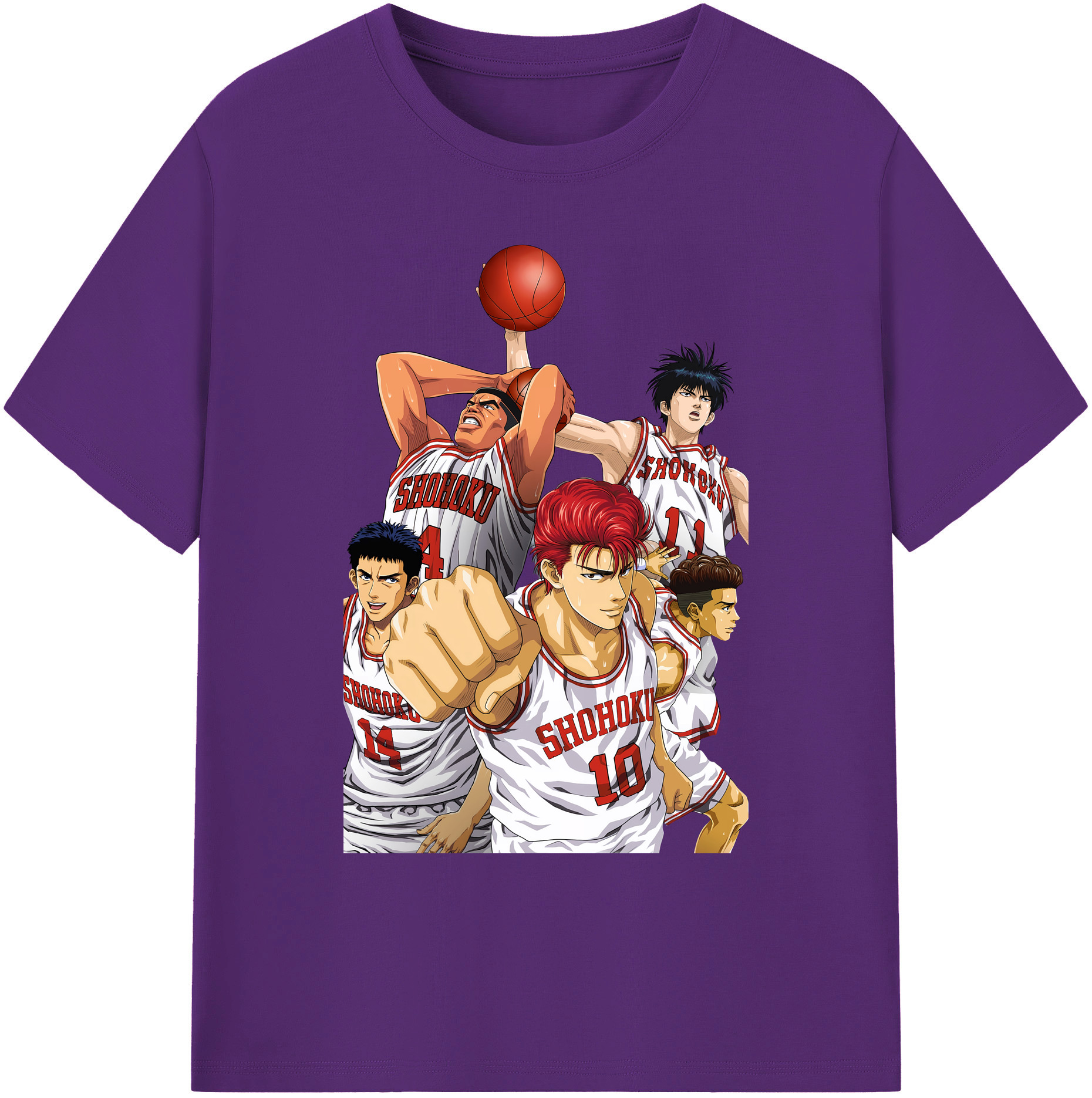（画像用） SLAM DUNK／スラムダンク 綿100％ メンズ半袖Tシャツ｜肌触りやわらか＆通気性