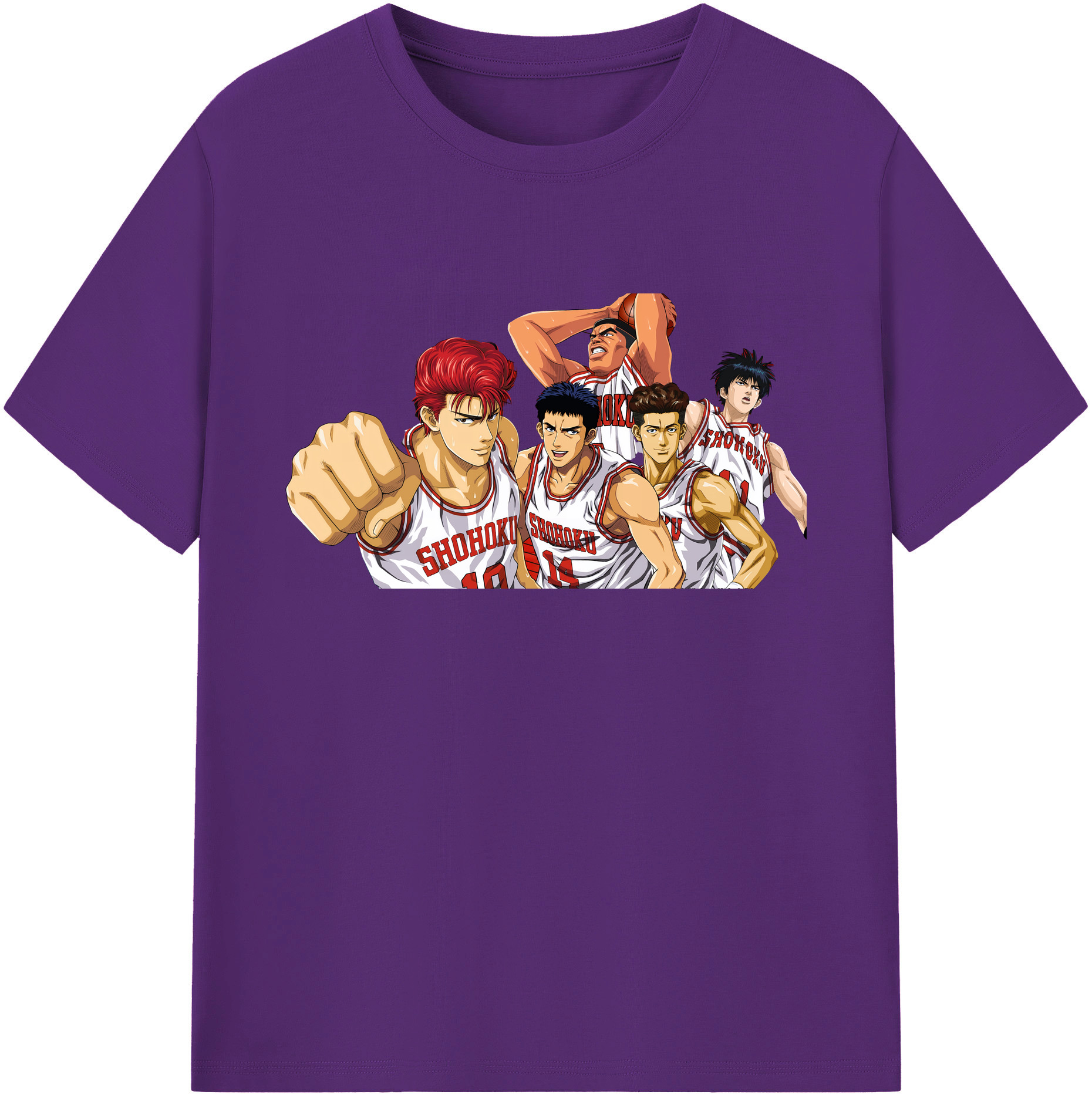 （画像用） SLAM DUNK／スラムダンク 綿100％ メンズ半袖Tシャツ｜肌触りやわらか＆通気性