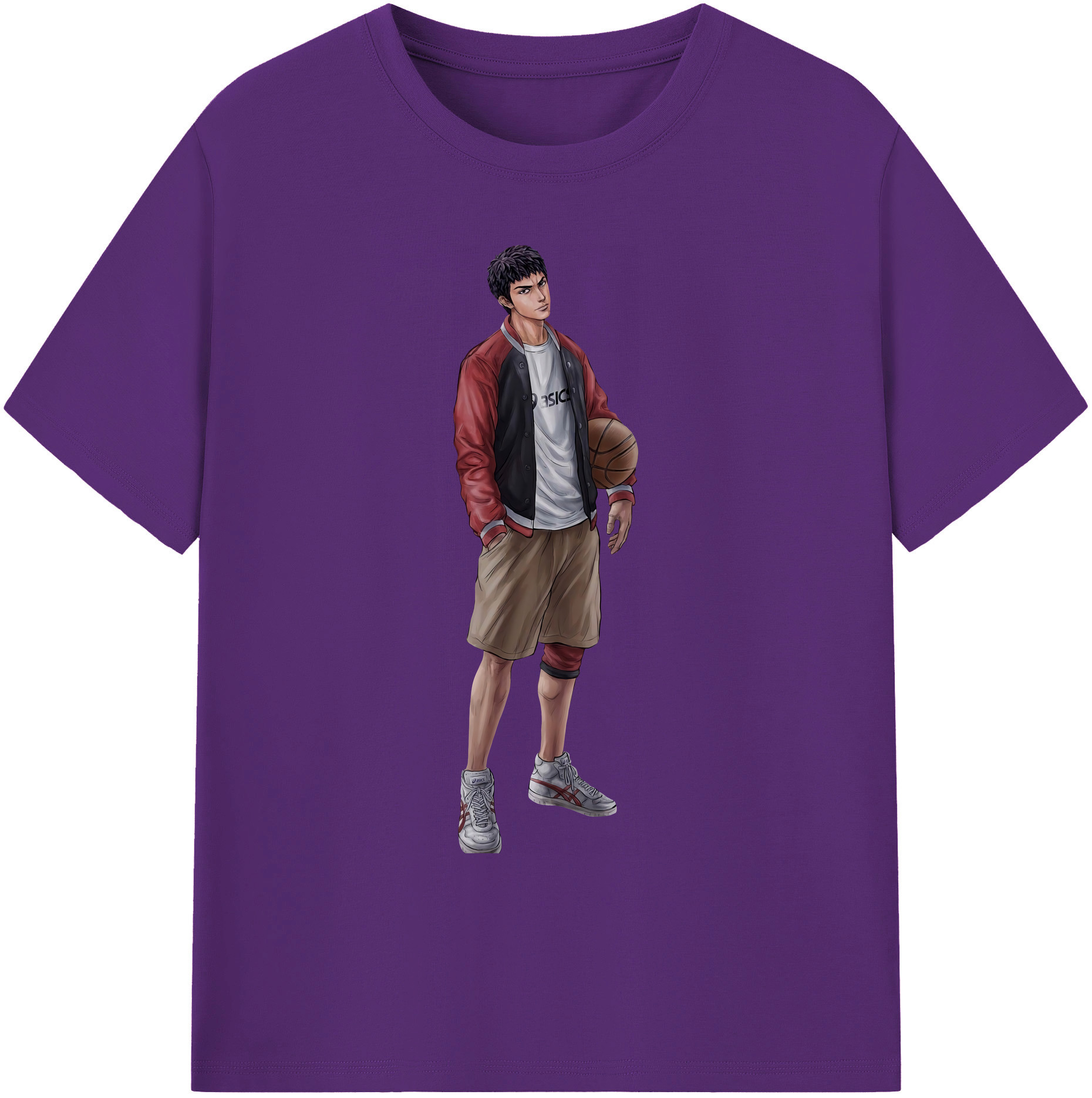 （画像用） SLAM DUNK／スラムダンク 綿100％ メンズ半袖Tシャツ｜肌触りやわらか＆通気性