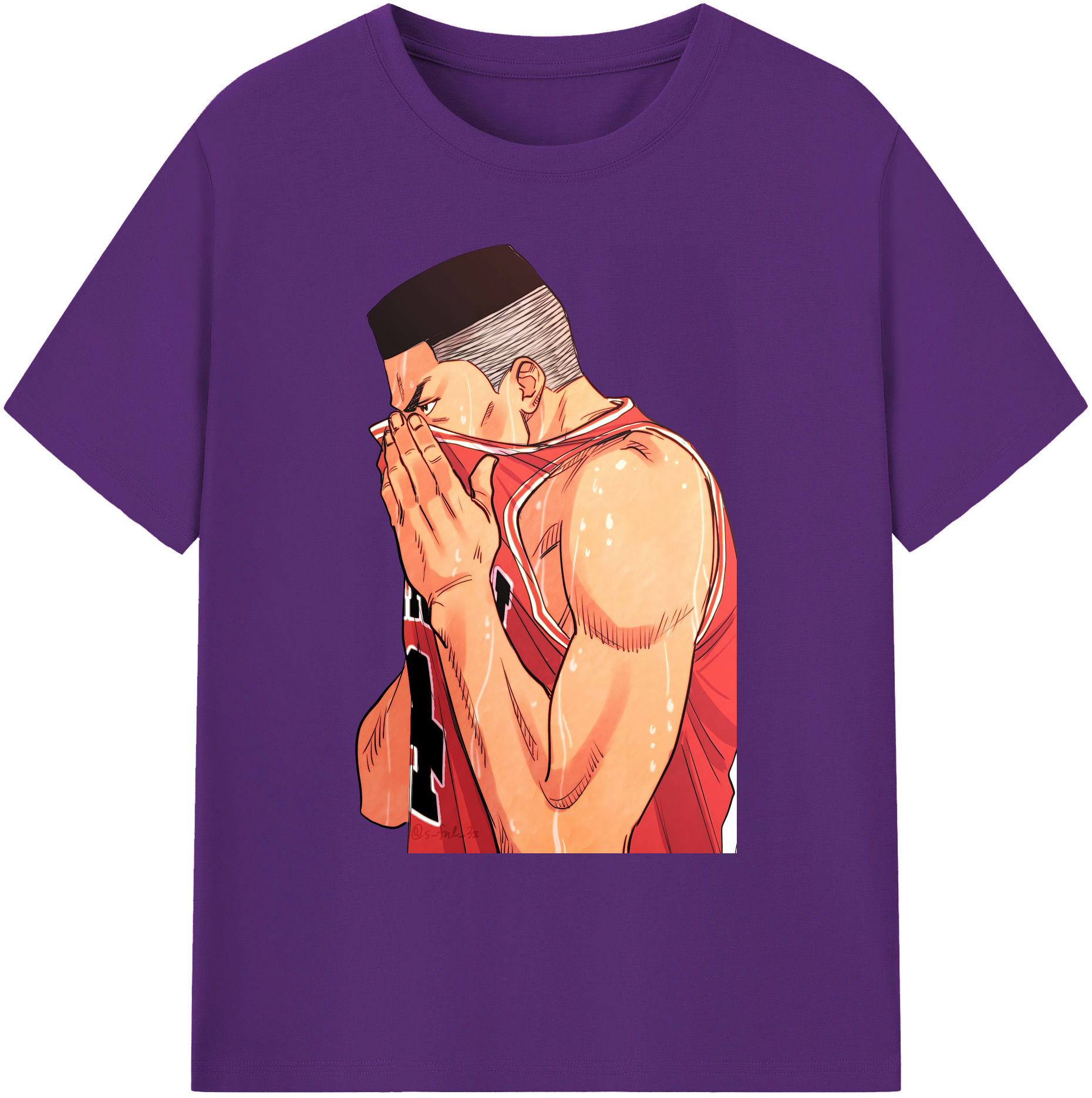 （画像用） SLAM DUNK／スラムダンク 綿100％ メンズ半袖Tシャツ｜肌触りやわらか＆通気性