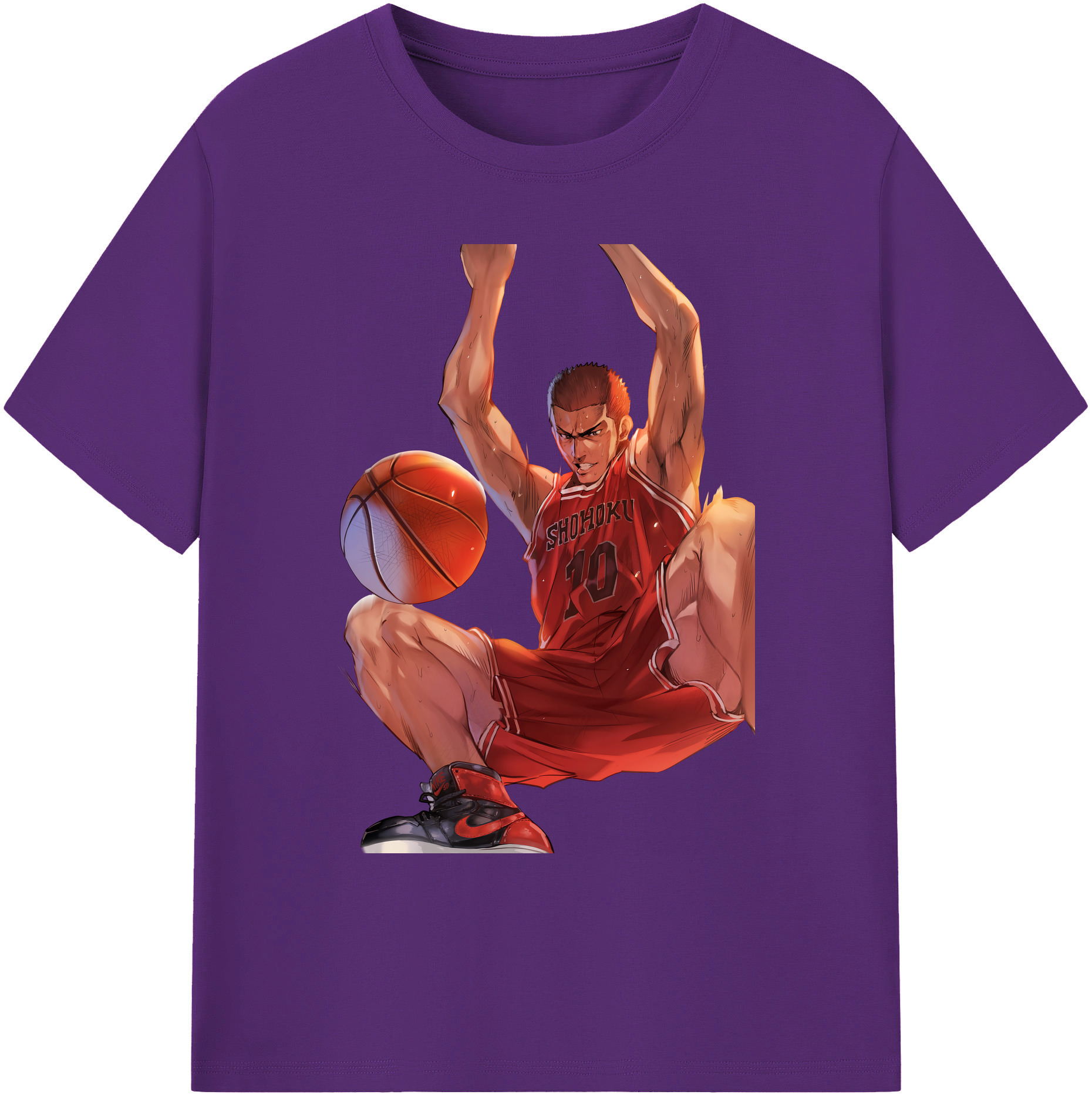 （画像用） SLAM DUNK／スラムダンク 綿100％ メンズ半袖Tシャツ｜肌触りやわらか＆通気性