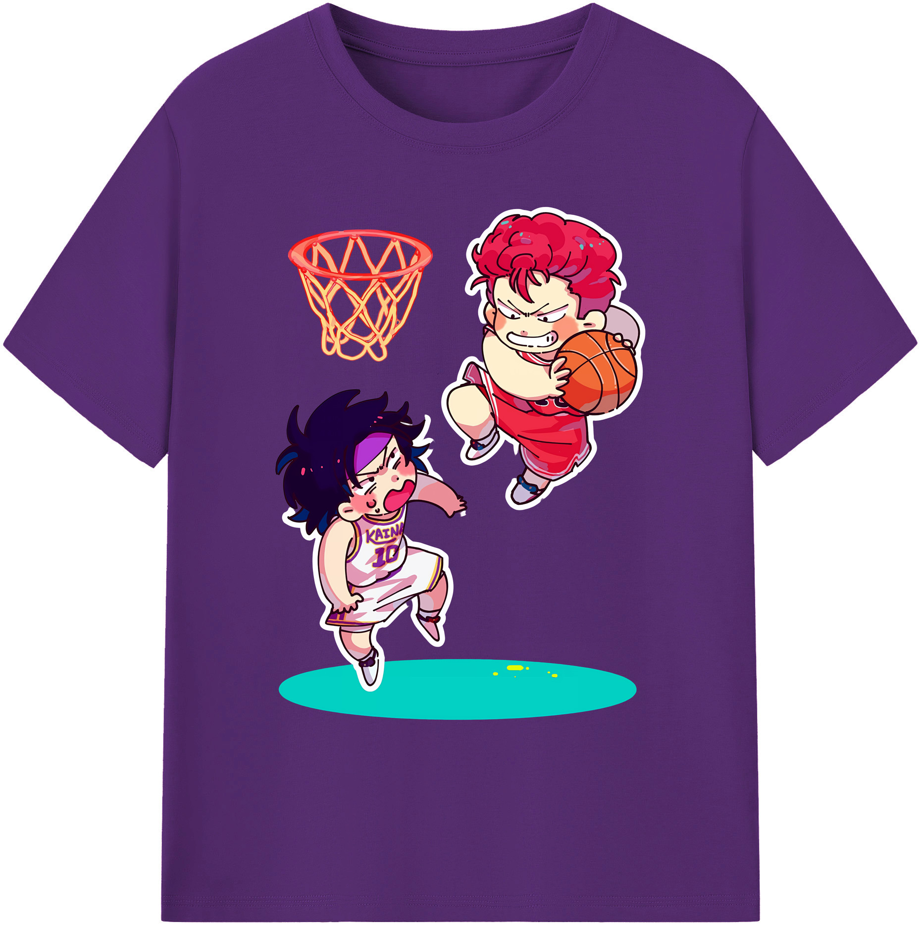 （画像用） SLAM DUNK／スラムダンク 綿100％ メンズ半袖Tシャツ｜肌触りやわらか＆通気性