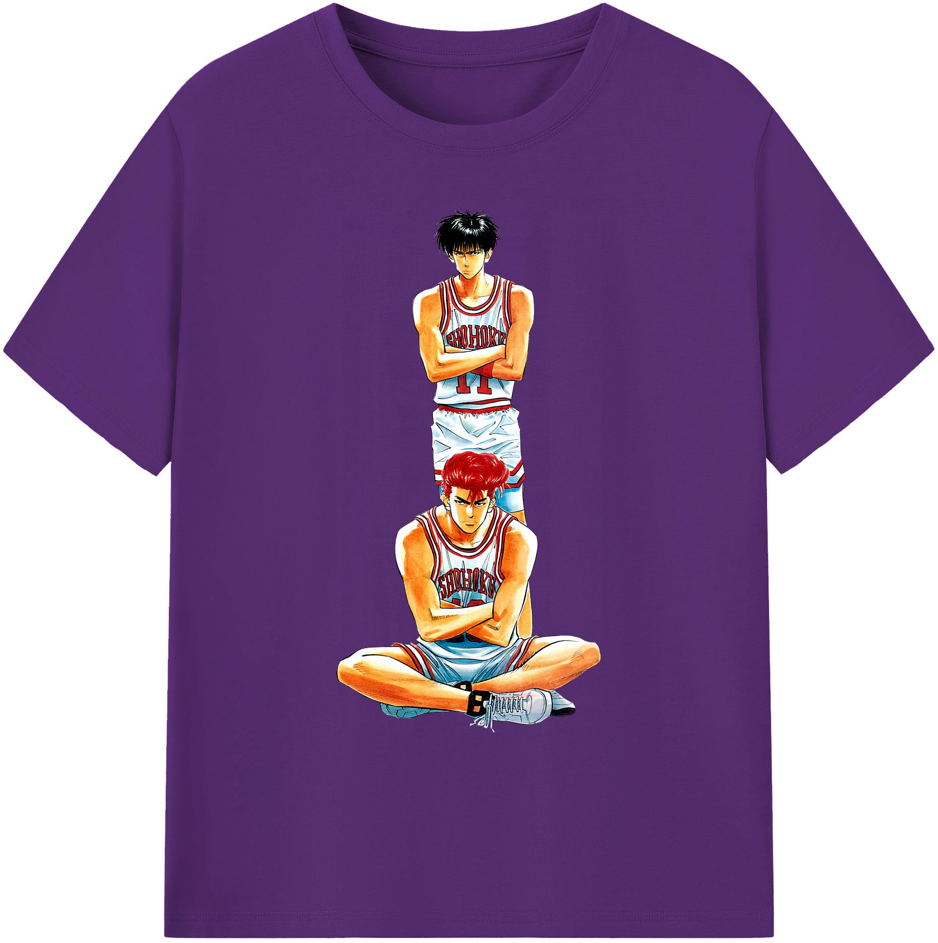 （画像用） SLAM DUNK／スラムダンク 綿100％ メンズ半袖Tシャツ｜肌触りやわらか＆通気性