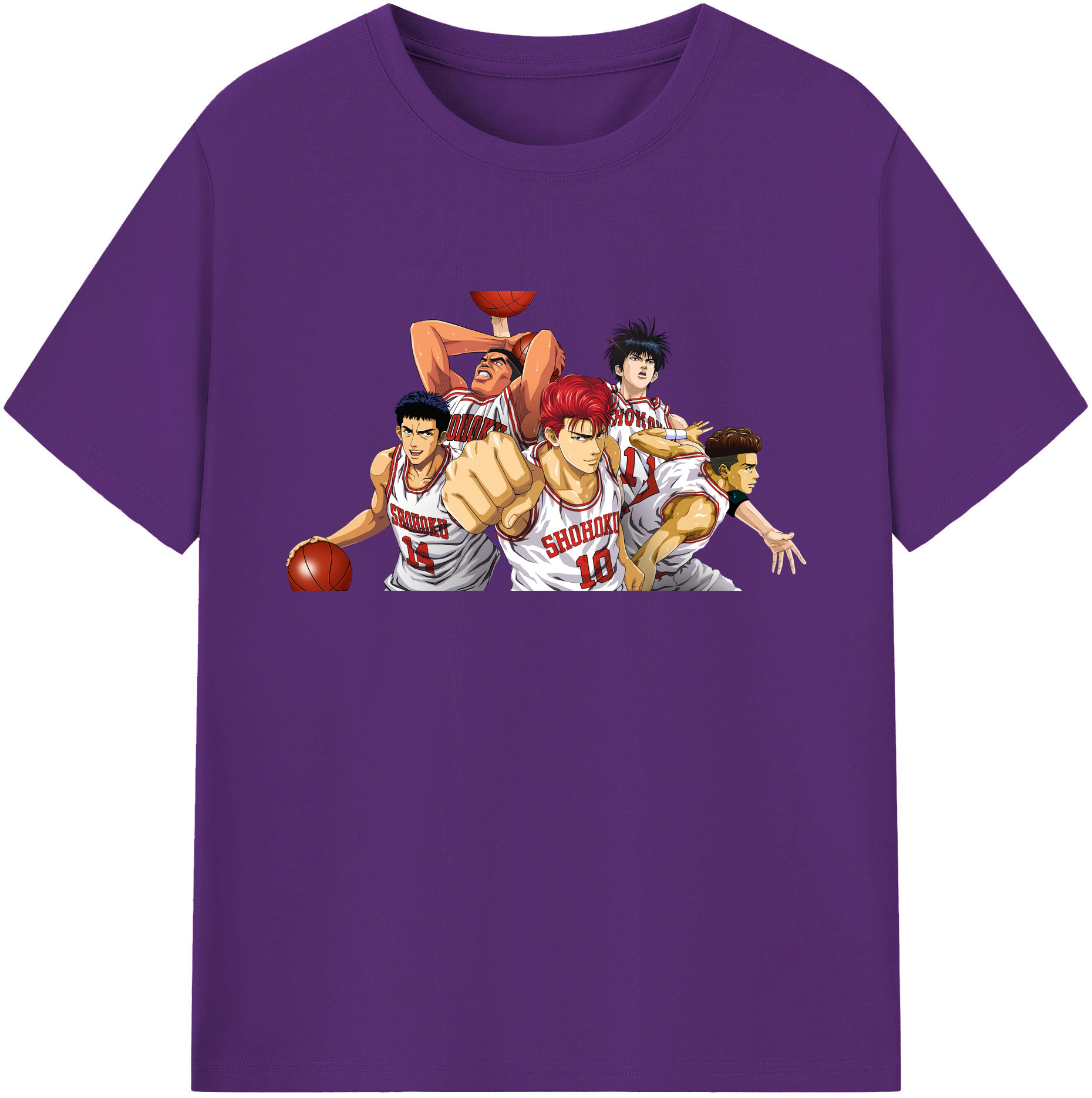 SLAM DUNK／スラムダンク 綿100％ メンズ半袖Tシャツ｜肌触りやわらか＆通気性