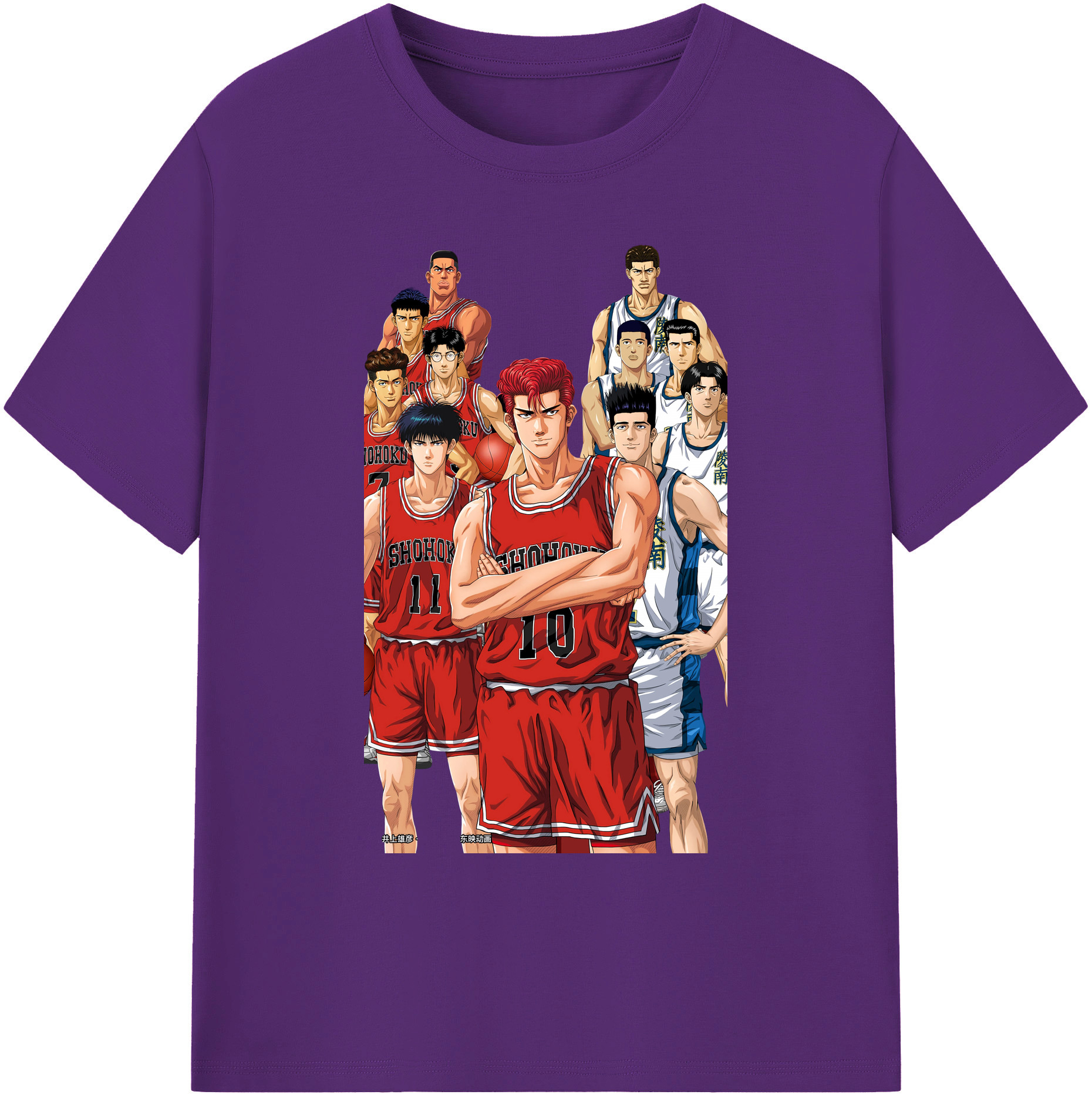 （画像用） SLAM DUNK／スラムダンク 綿100％ メンズ半袖Tシャツ｜肌触りやわらか＆通気性