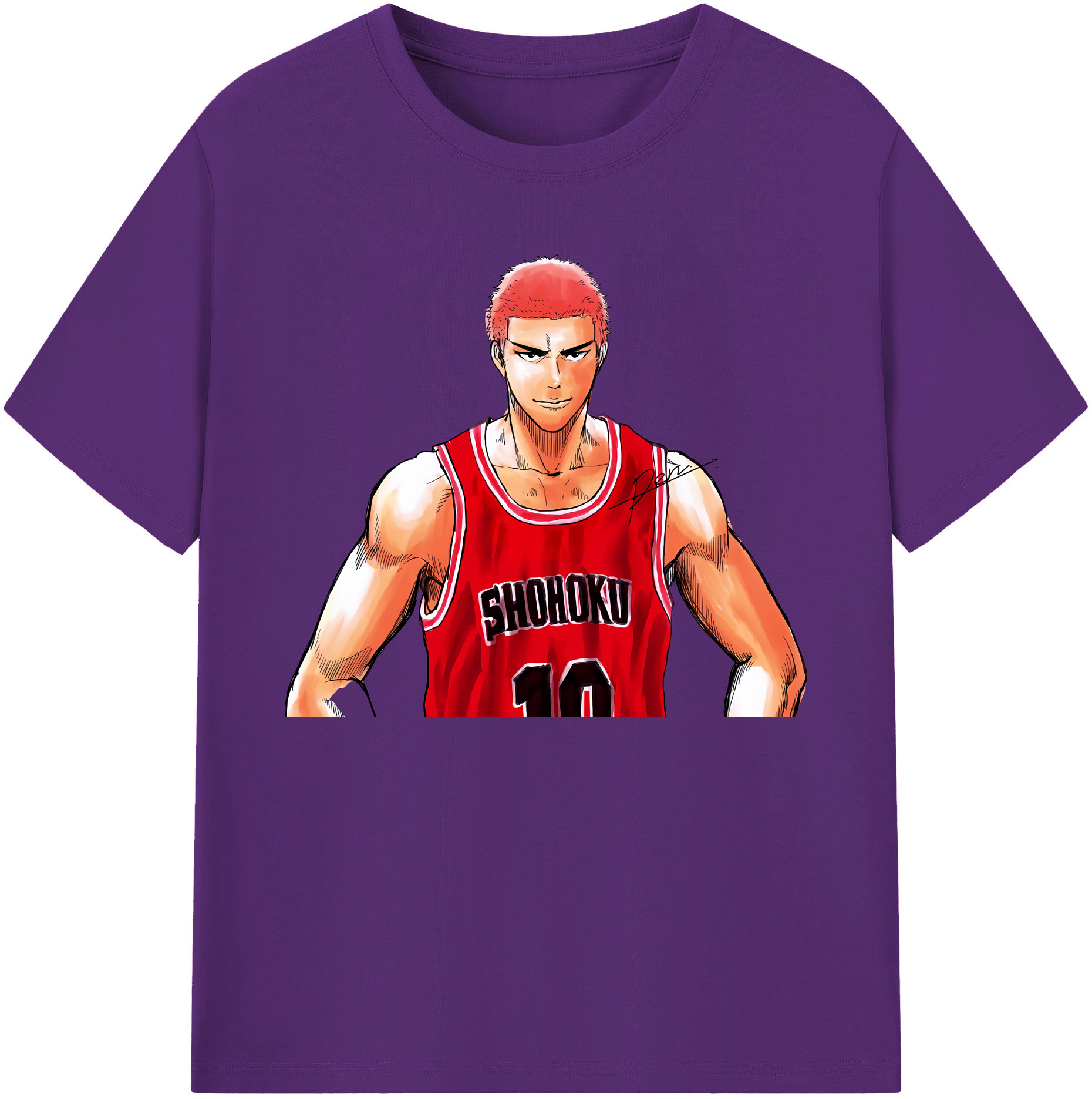 （画像用） SLAM DUNK／スラムダンク 綿100％ メンズ半袖Tシャツ｜肌触りやわらか＆通気性