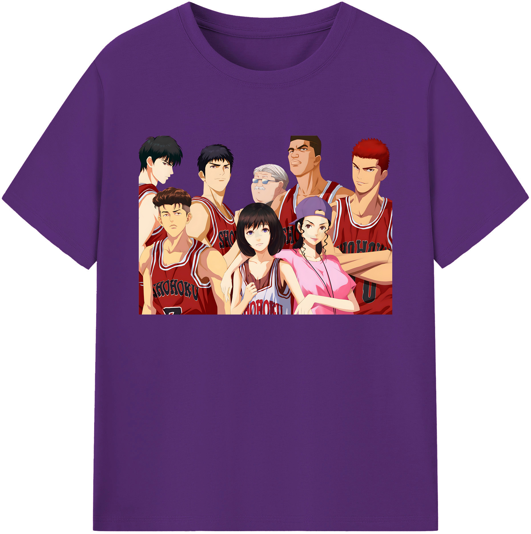 （画像用） SLAM DUNK／スラムダンク 綿100％ メンズ半袖Tシャツ｜肌触りやわらか＆通気性