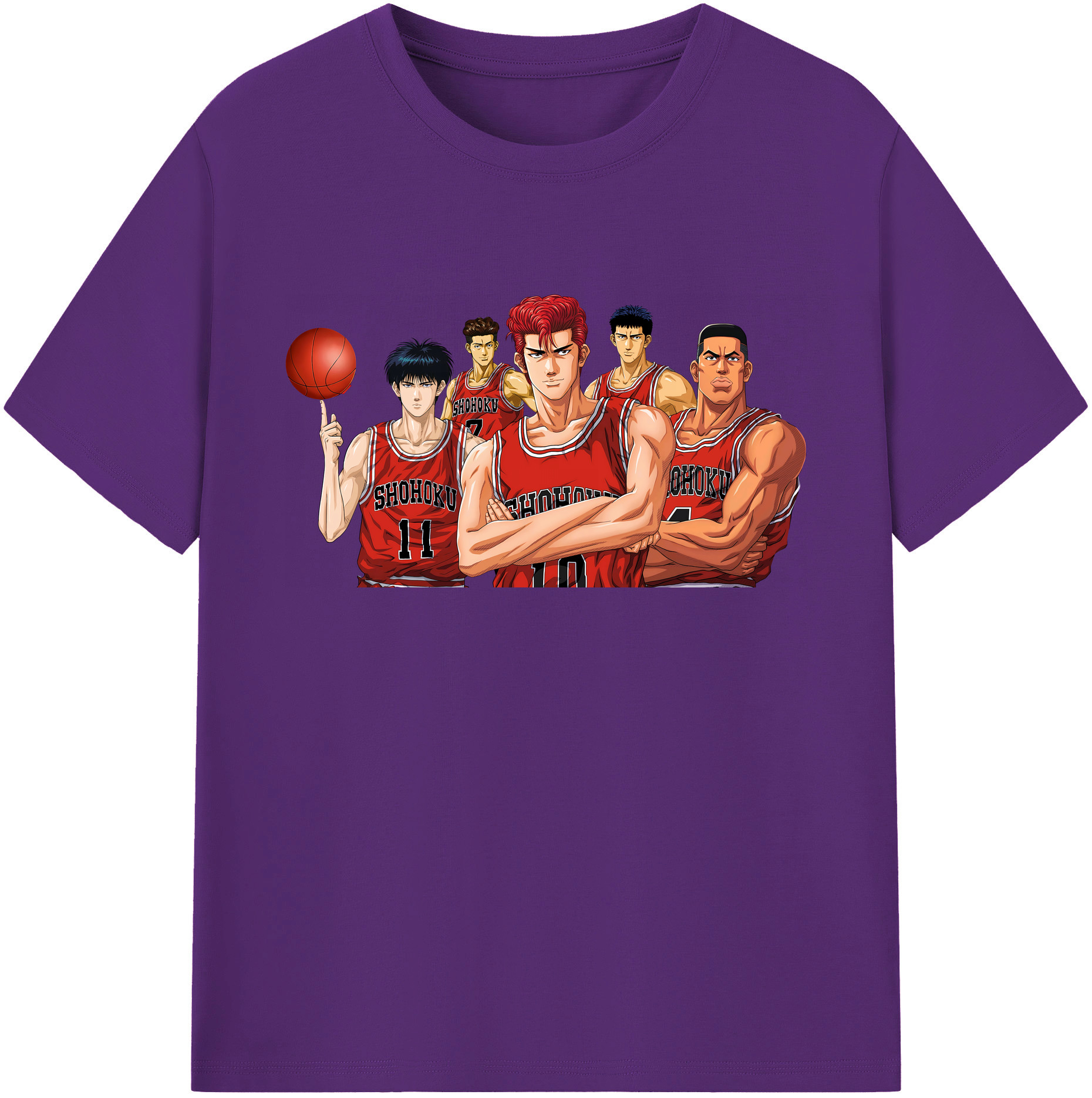 （画像用） SLAM DUNK／スラムダンク 綿100％ メンズ半袖Tシャツ｜肌触りやわらか＆通気性