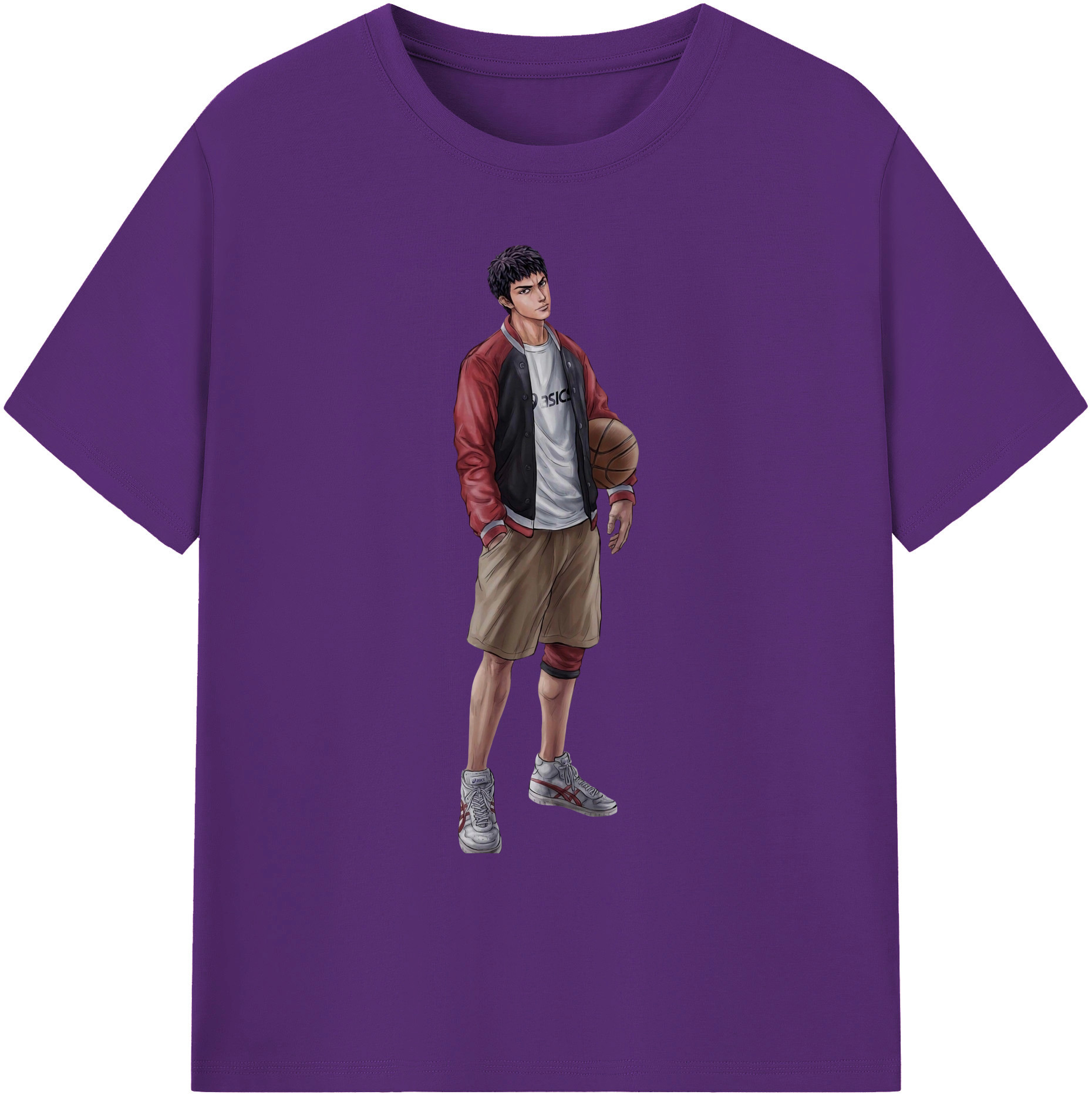 （画像用） SLAM DUNK／スラムダンク 綿100％ メンズ半袖Tシャツ｜肌触りやわらか＆通気性